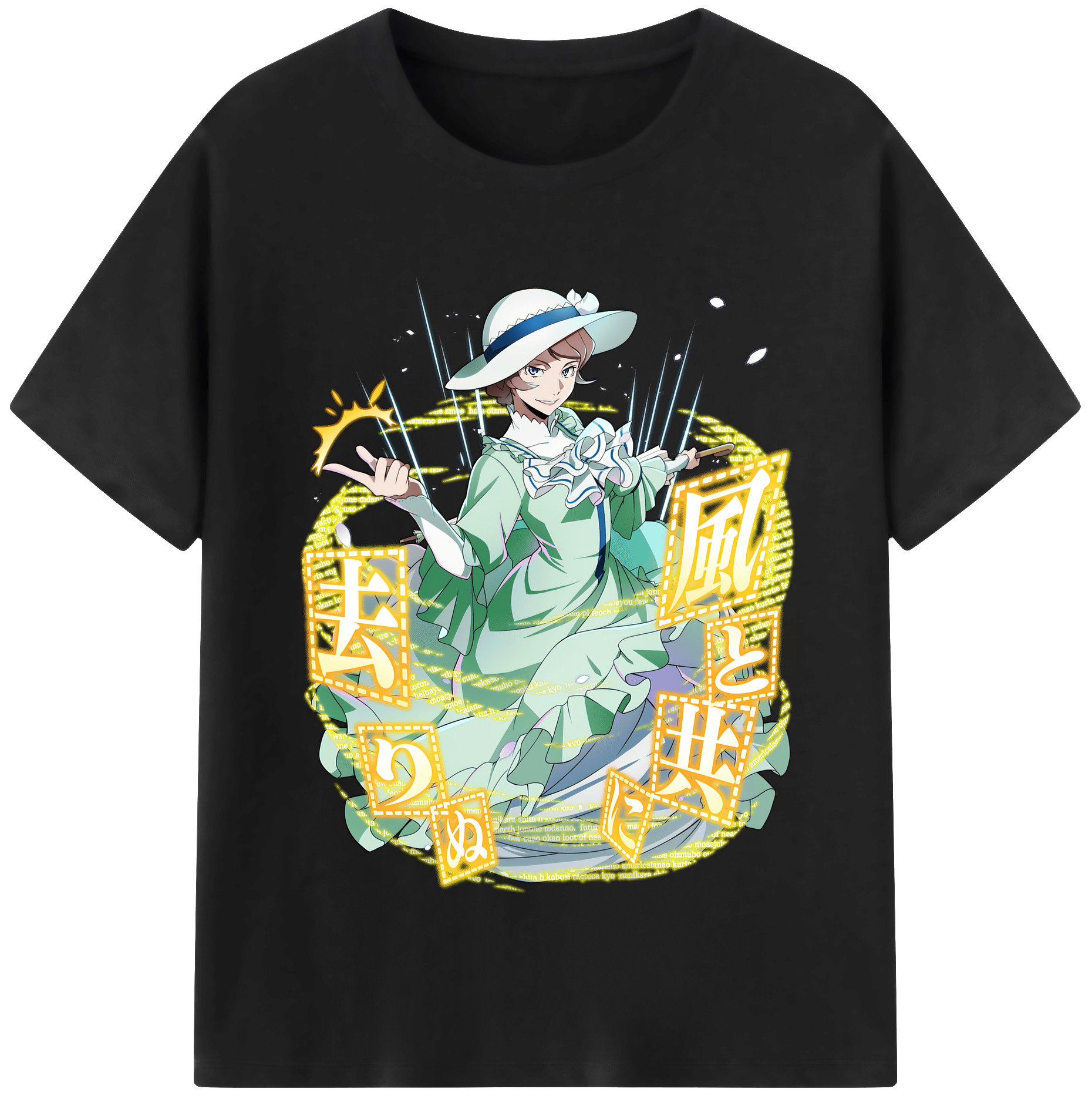 （画像用） 文豪ストレイドッグス Bungo Stray Dogs レディースカジュアルプリントTシャツ（綿100％）