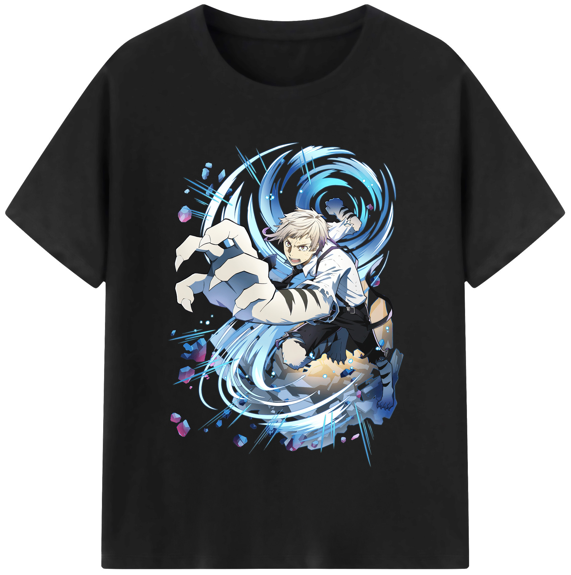 （画像用） 文豪ストレイドッグス Bungo Stray Dogs レディースカジュアルプリントTシャツ（綿100％）