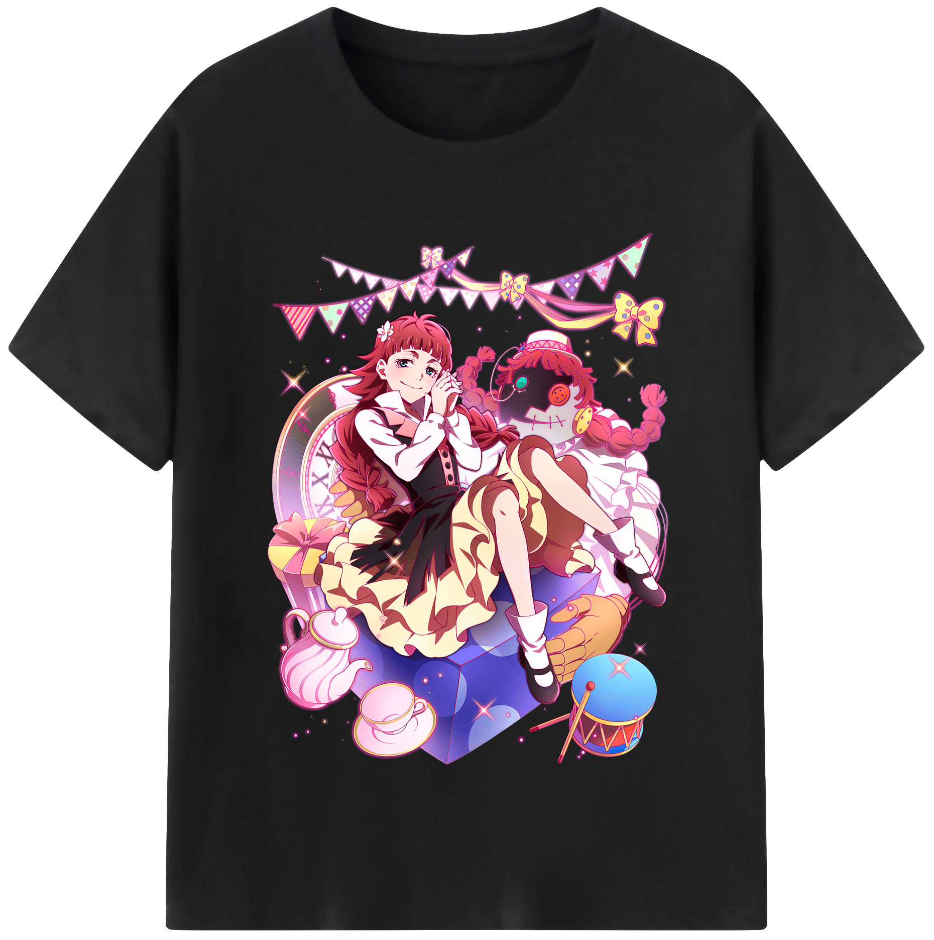 （画像用） 文豪ストレイドッグス Bungo Stray Dogs レディースカジュアルプリントTシャツ（綿100％）