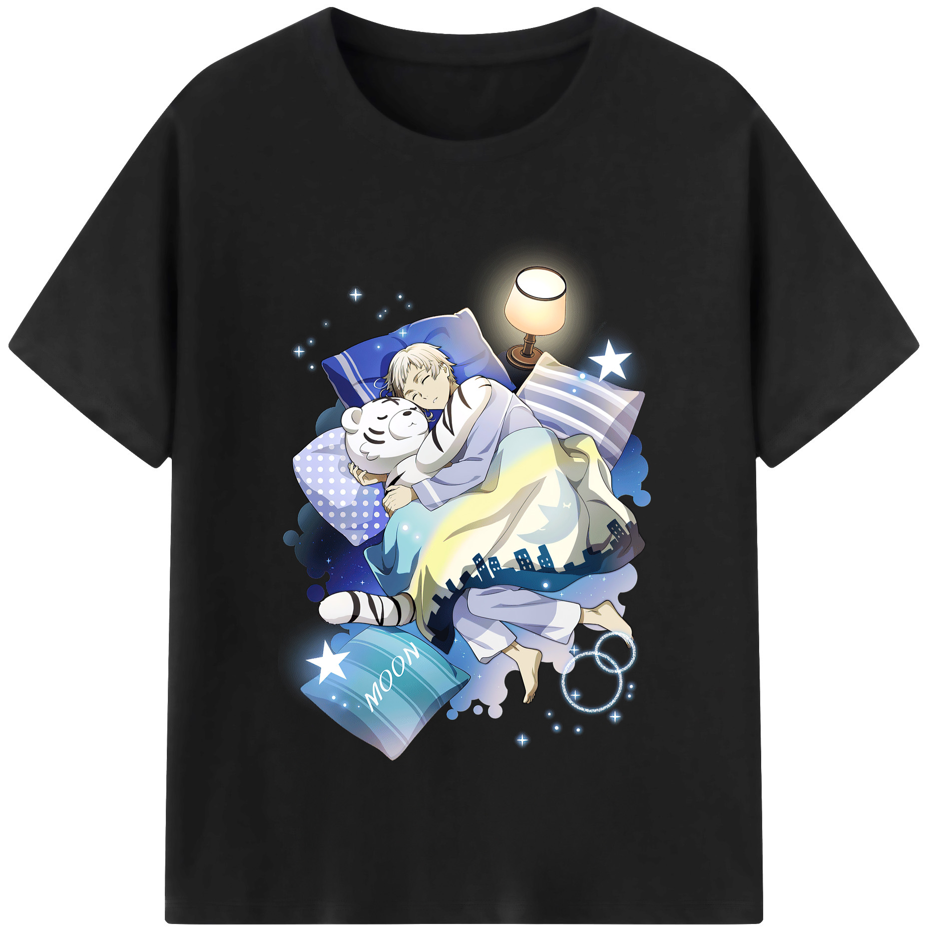 （画像用） 文豪ストレイドッグス Bungo Stray Dogs レディースカジュアルプリントTシャツ（綿100％）