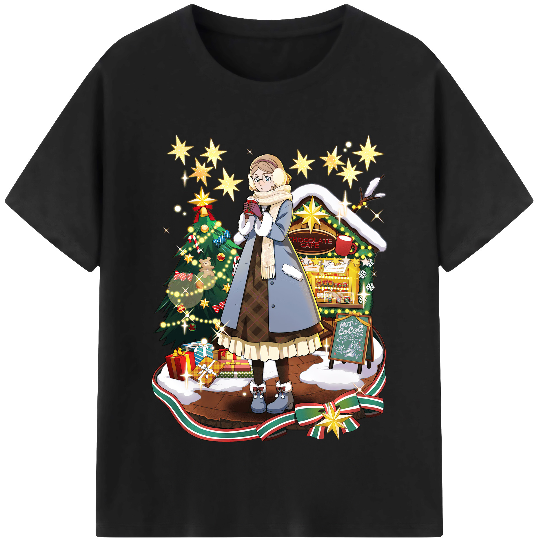 （画像用） 文豪ストレイドッグス Bungo Stray Dogs レディースカジュアルプリントTシャツ（綿100％）