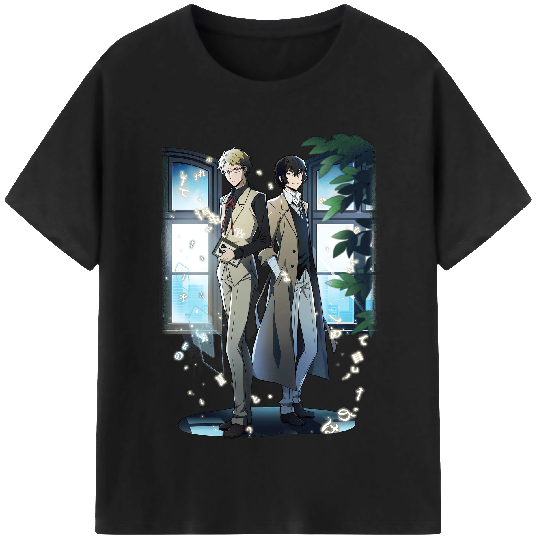 （画像用） 文豪ストレイドッグス Bungo Stray Dogs レディースカジュアルプリントTシャツ（綿100％）