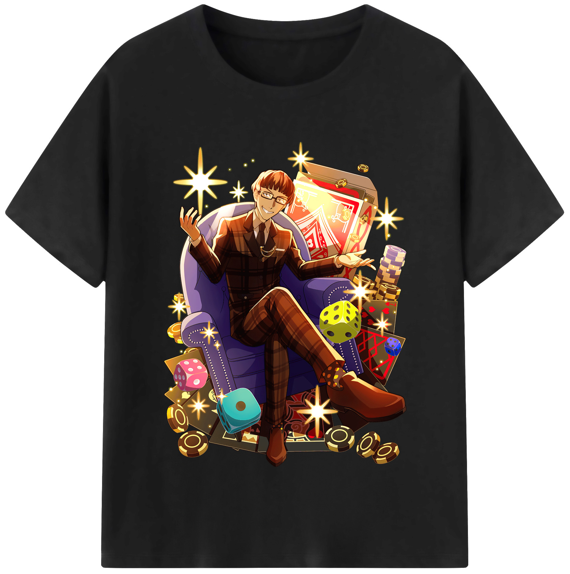 （画像用） 文豪ストレイドッグス Bungo Stray Dogs レディースカジュアルプリントTシャツ（綿100％）