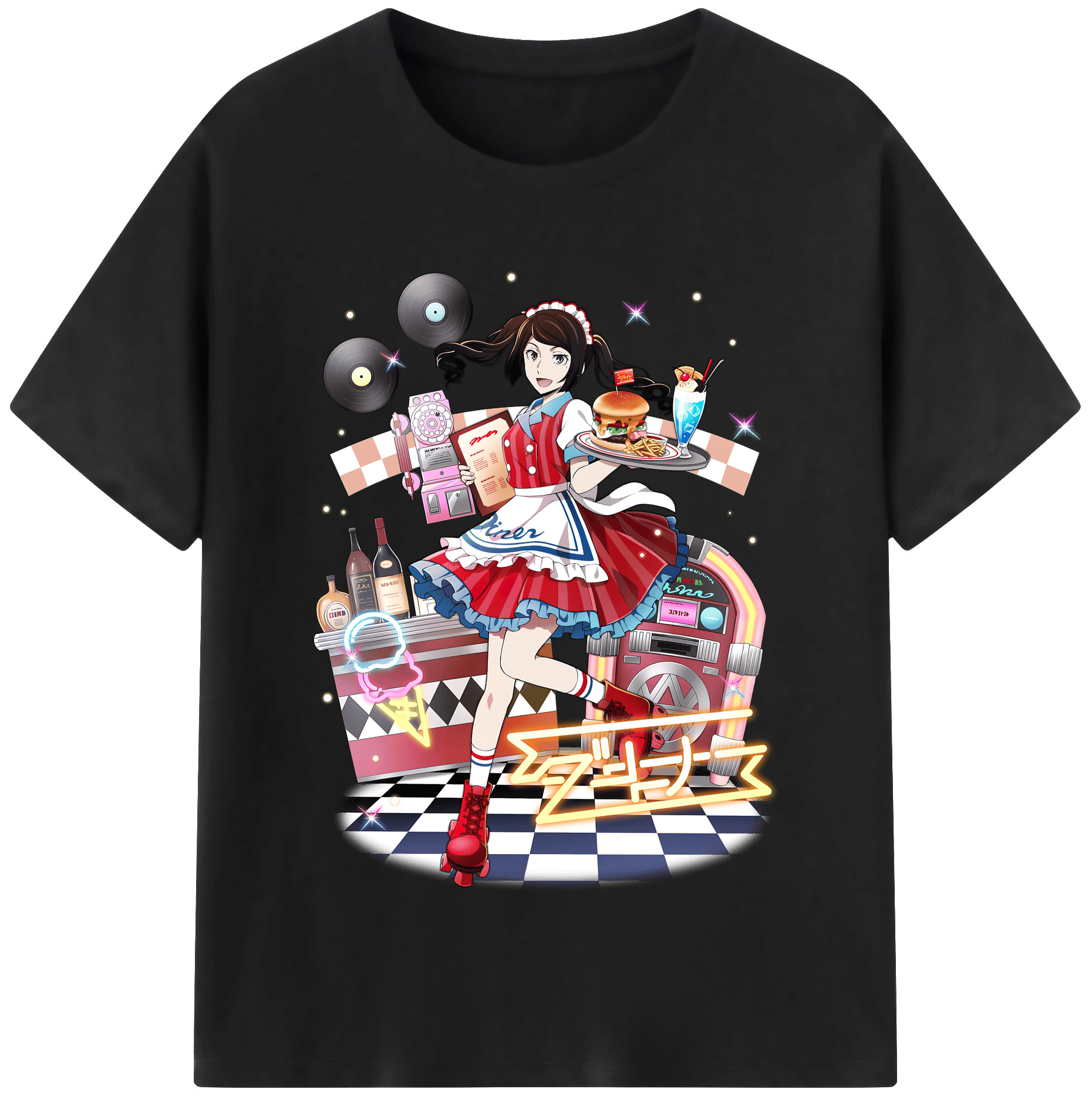 （画像用） 文豪ストレイドッグス Bungo Stray Dogs レディースカジュアルプリントTシャツ（綿100％）