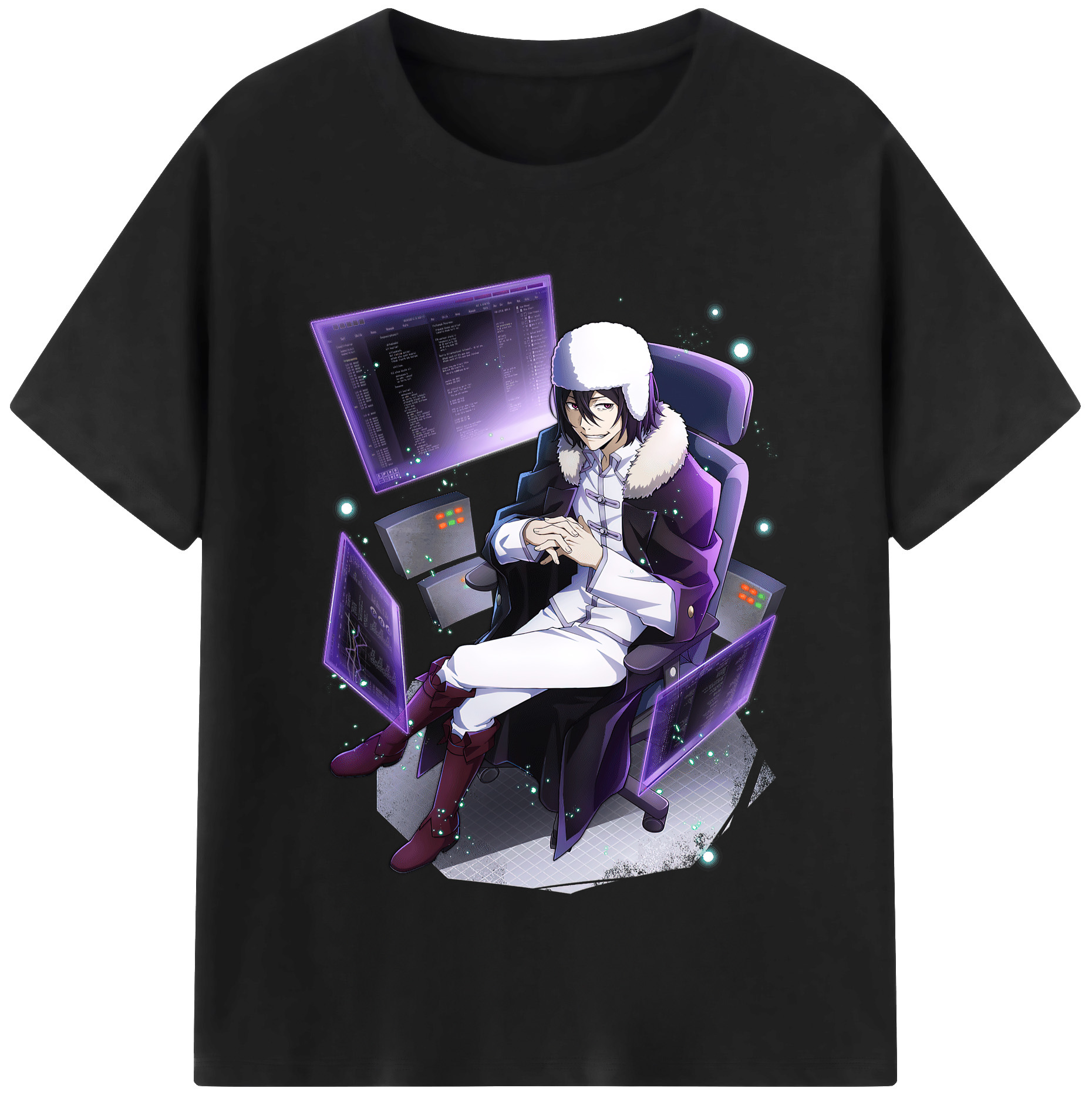 （画像用） 文豪ストレイドッグス Bungo Stray Dogs レディースカジュアルプリントTシャツ（綿100％）