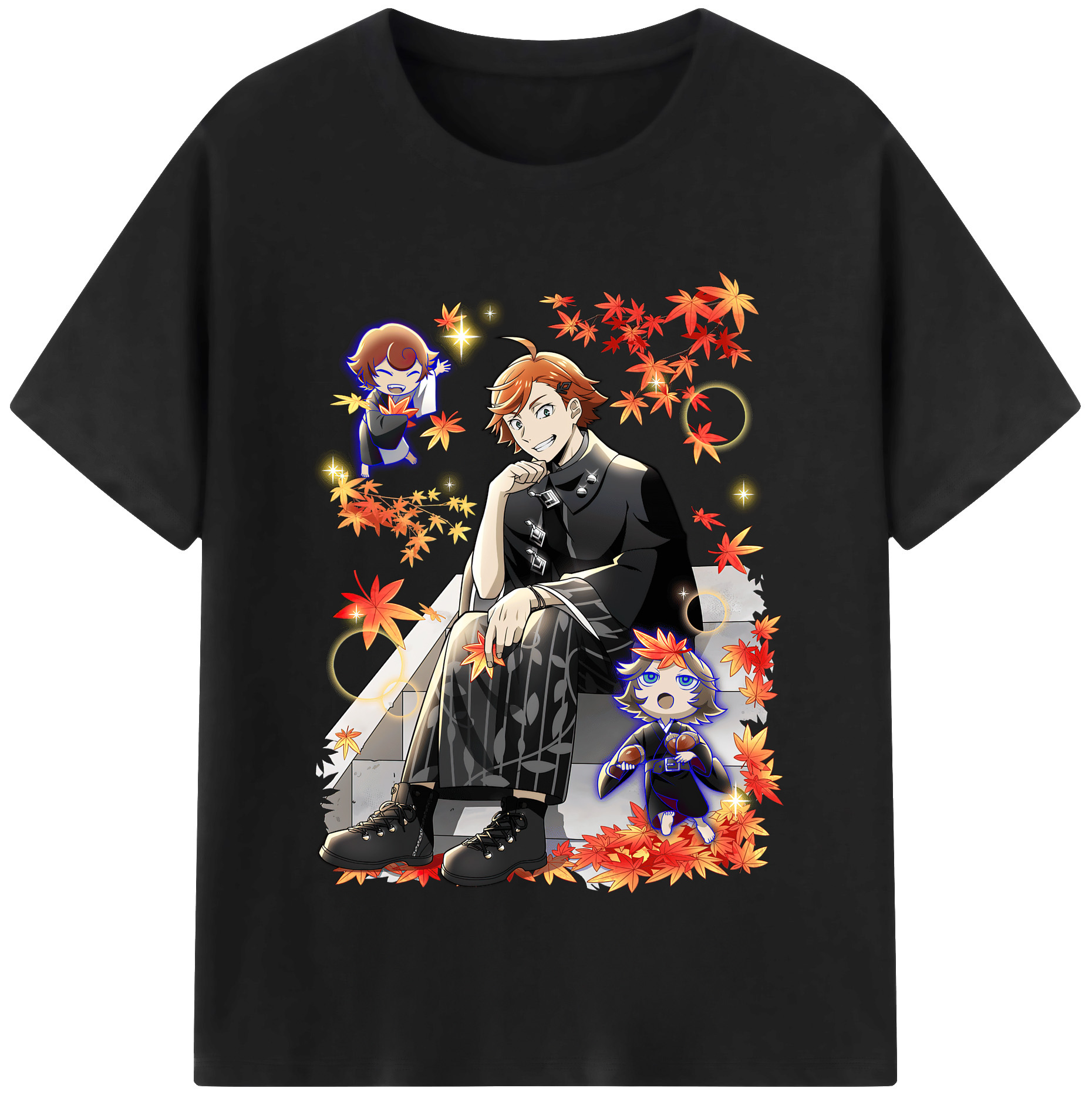 （画像用） 文豪ストレイドッグス Bungo Stray Dogs レディースカジュアルプリントTシャツ（綿100％）