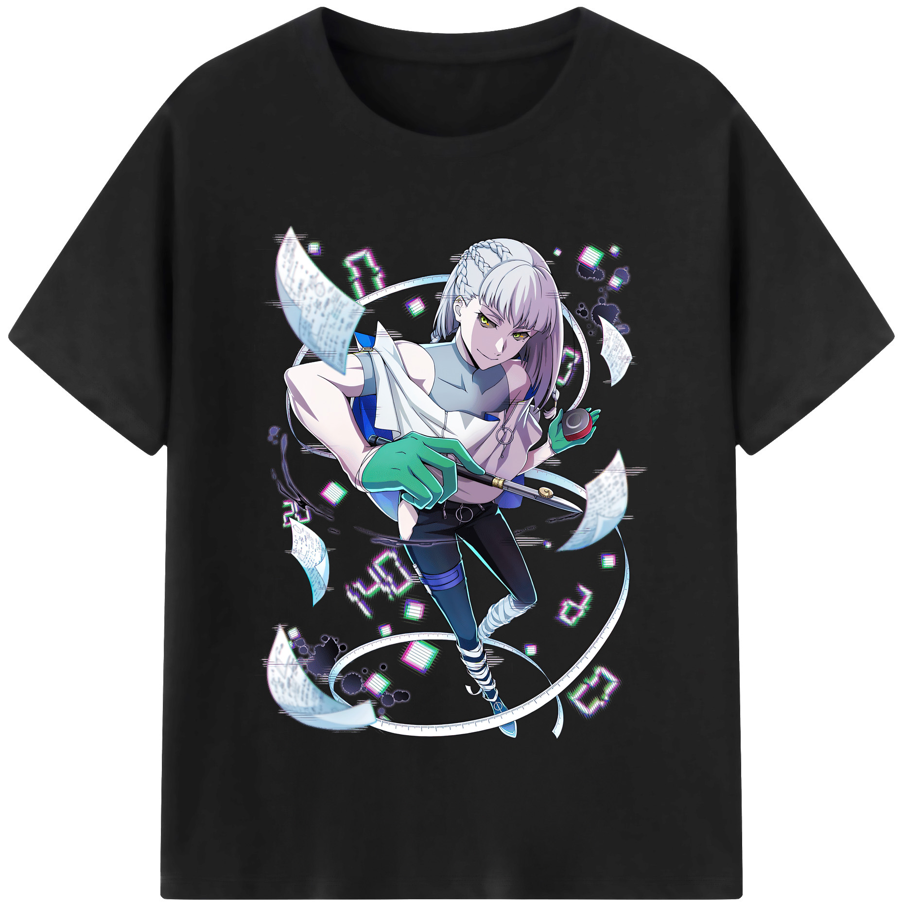 （画像用） 文豪ストレイドッグス Bungo Stray Dogs レディースカジュアルプリントTシャツ（綿100％）