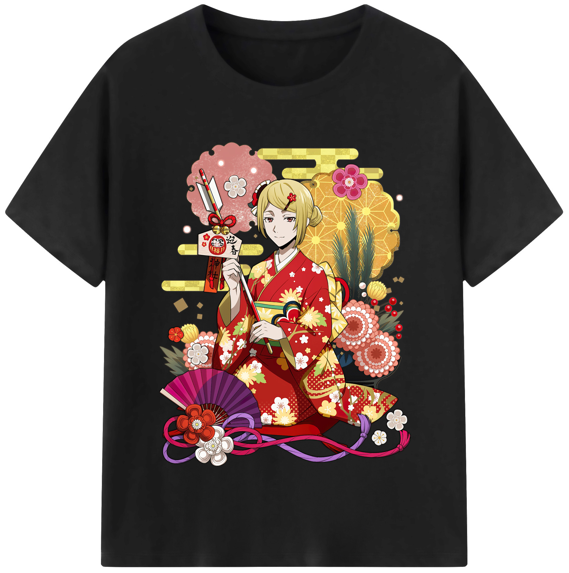 （画像用） 文豪ストレイドッグス Bungo Stray Dogs レディースカジュアルプリントTシャツ（綿100％）