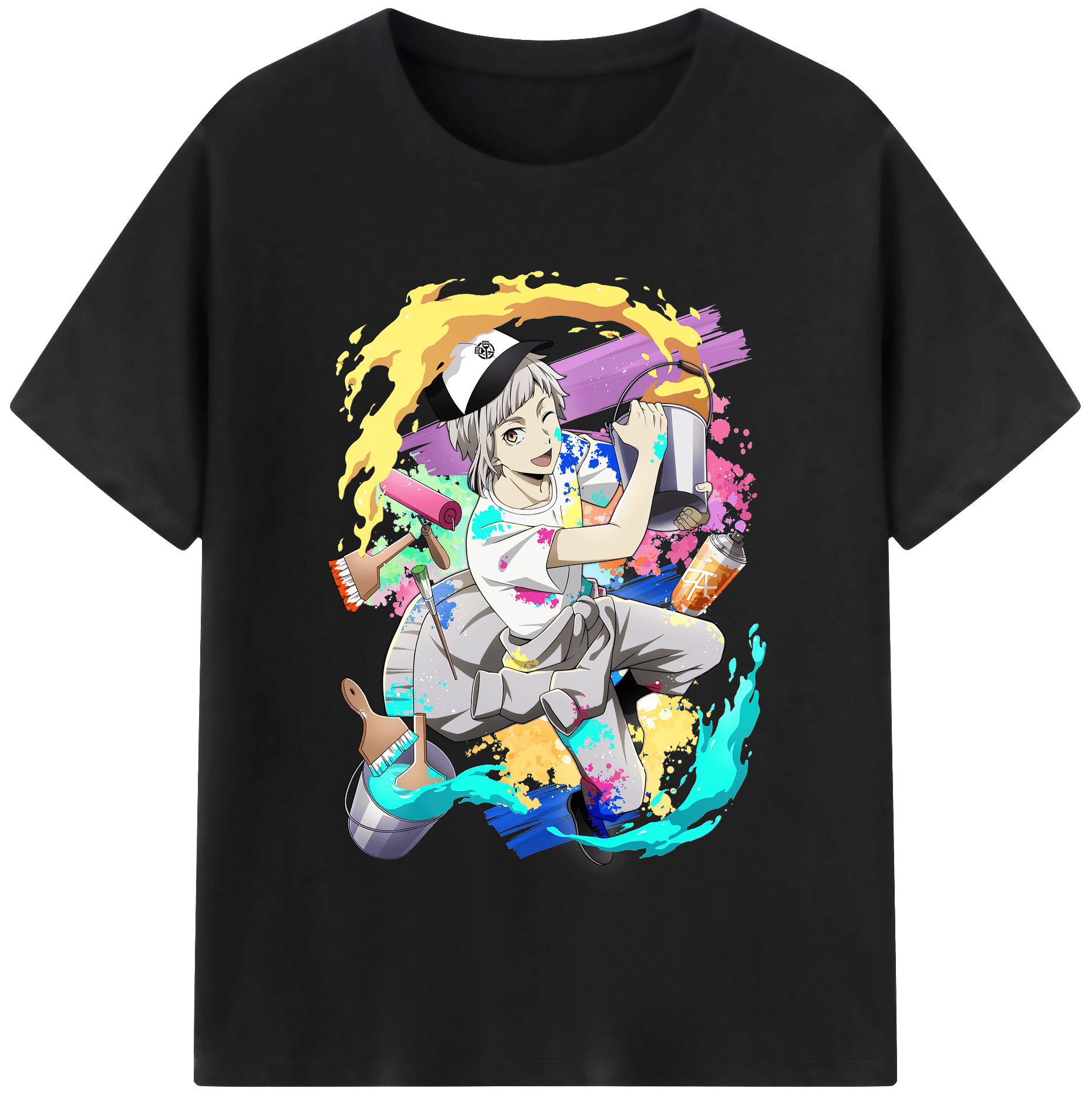 （画像用） 文豪ストレイドッグス Bungo Stray Dogs レディースカジュアルプリントTシャツ（綿100％）