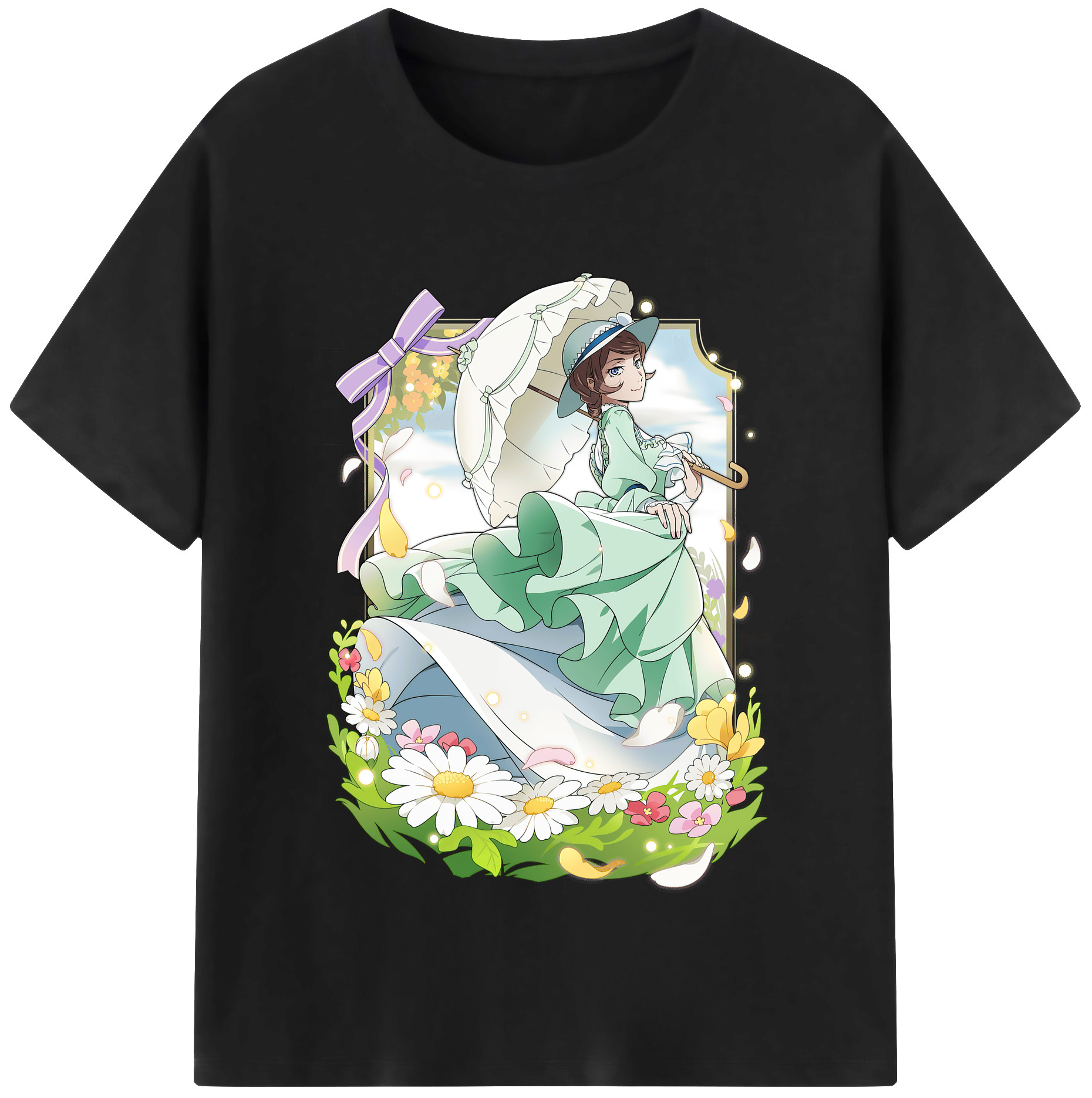 （画像用） 文豪ストレイドッグス Bungo Stray Dogs レディースカジュアルプリントTシャツ（綿100％）