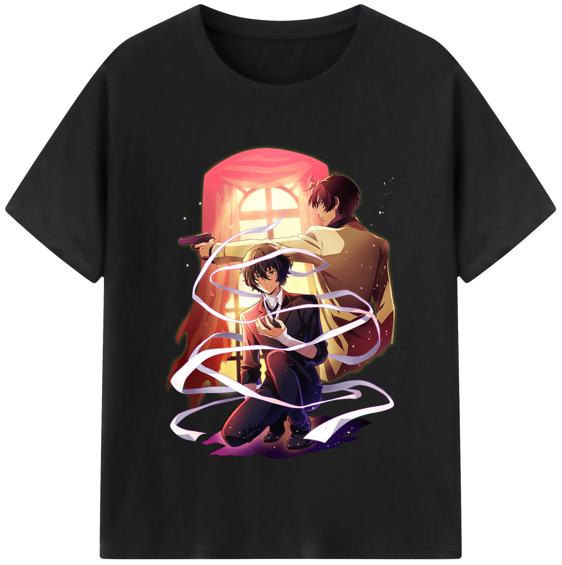 （画像用） 文豪ストレイドッグス Bungo Stray Dogs レディースカジュアルプリントTシャツ（綿100％）