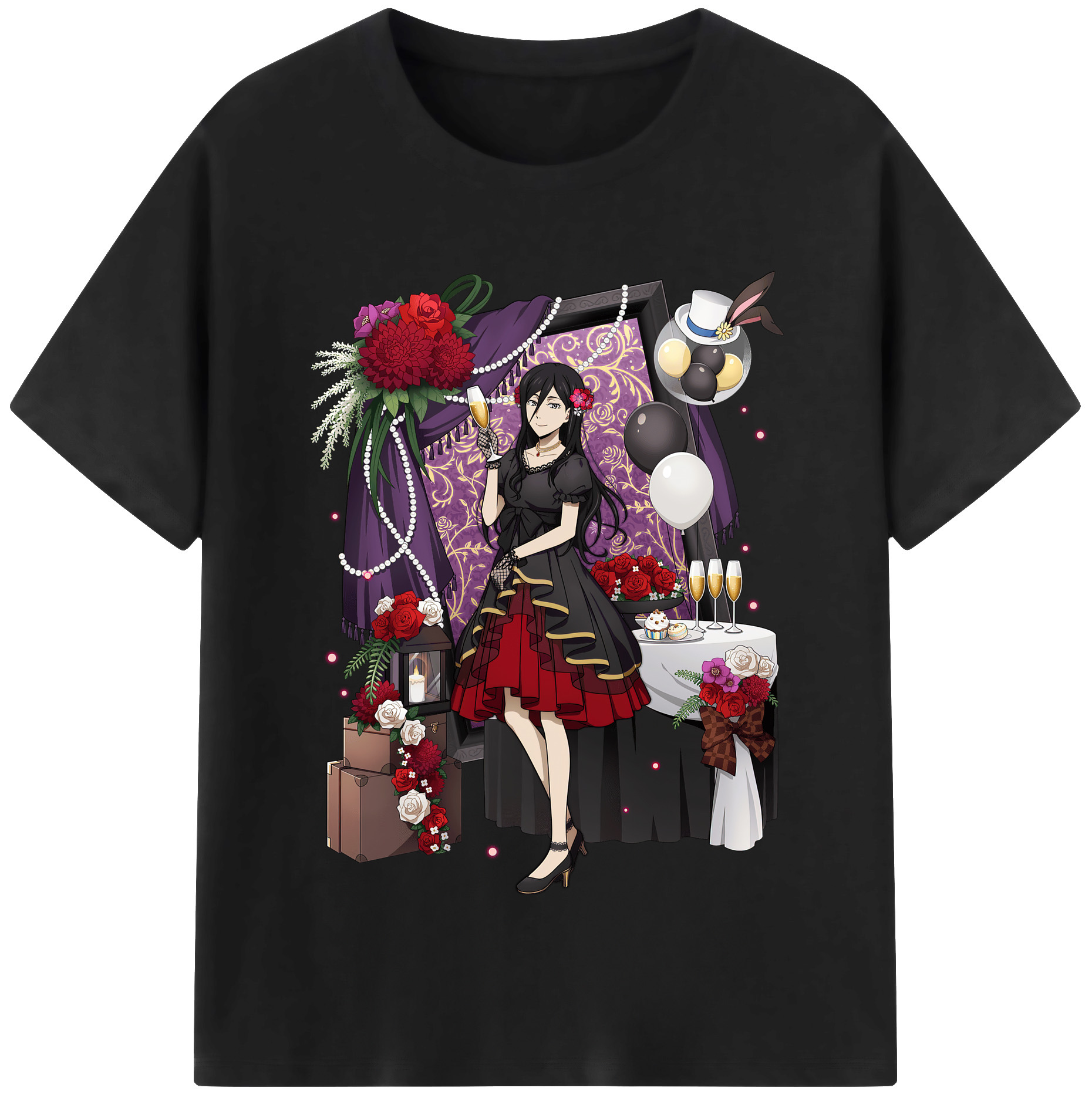 （画像用） 文豪ストレイドッグス Bungo Stray Dogs レディースカジュアルプリントTシャツ（綿100％）