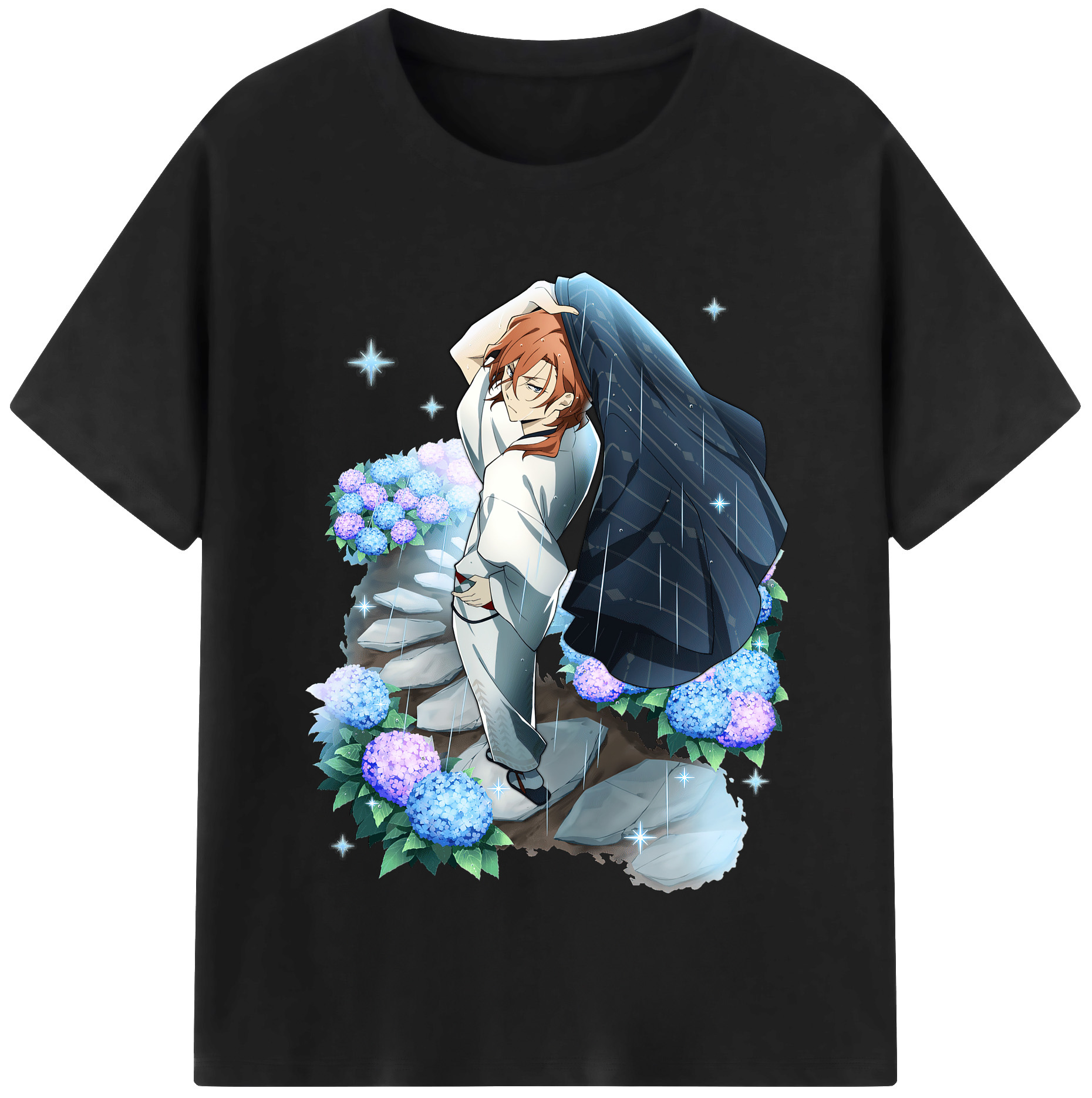 （画像用） 文豪ストレイドッグス Bungo Stray Dogs レディースカジュアルプリントTシャツ（綿100％）