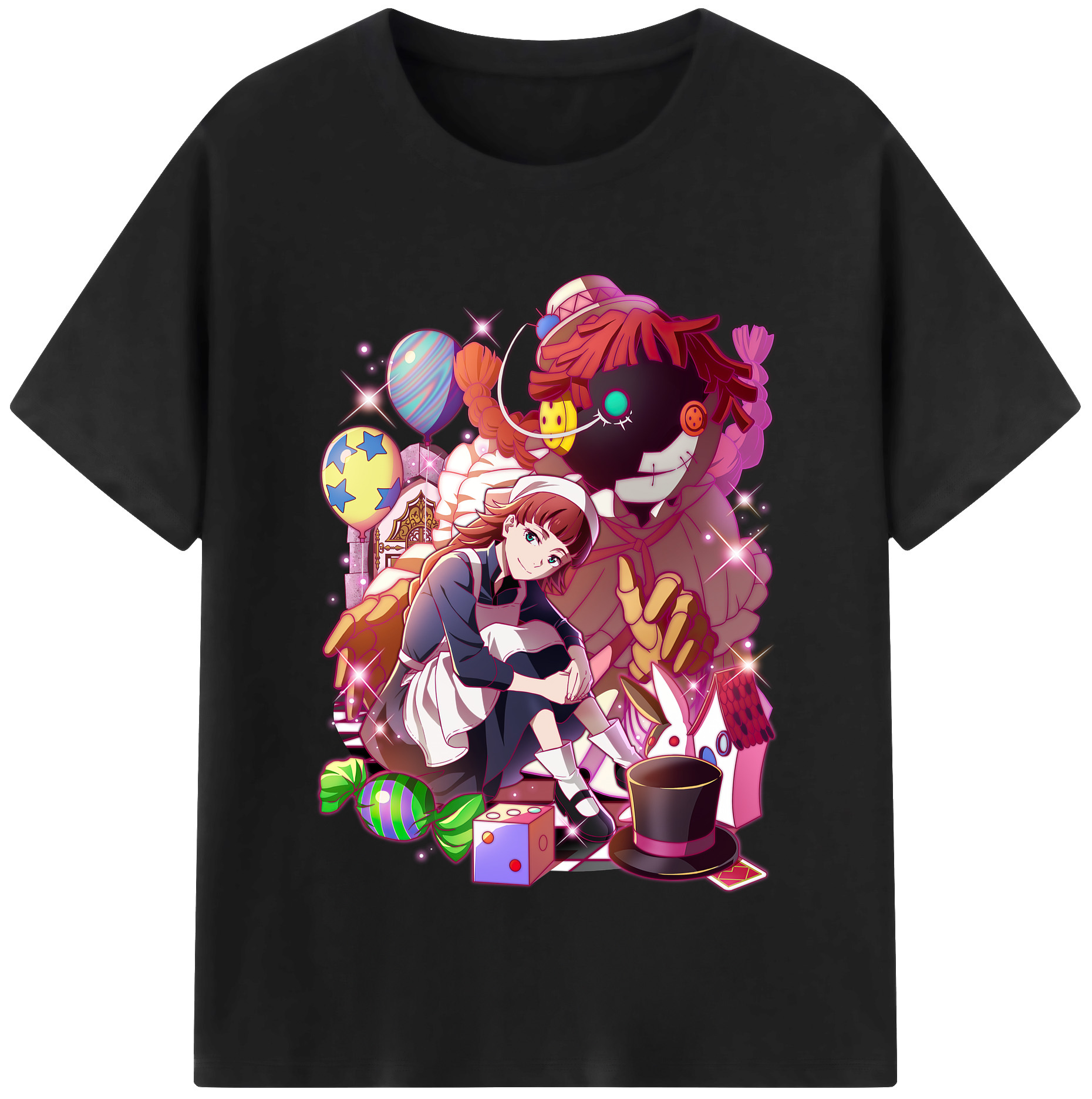 （画像用） 文豪ストレイドッグス Bungo Stray Dogs レディースカジュアルプリントTシャツ（綿100％）