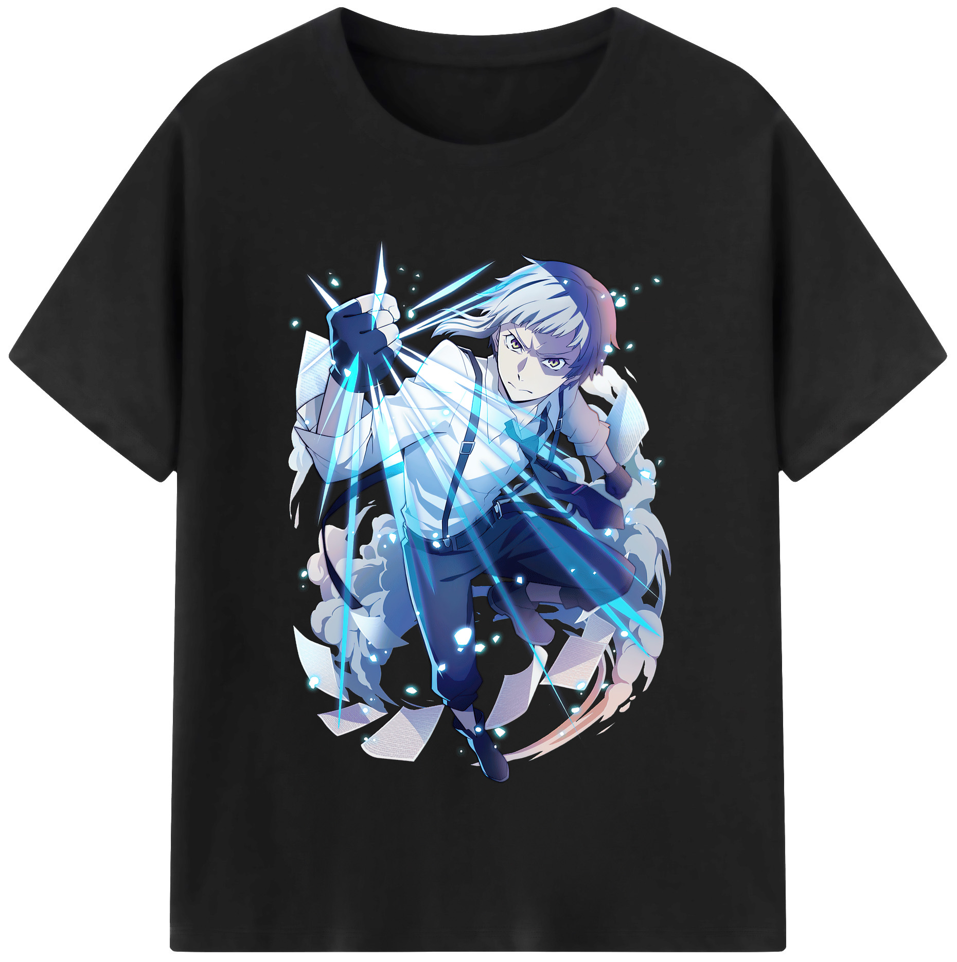 （画像用） 文豪ストレイドッグス Bungo Stray Dogs レディースカジュアルプリントTシャツ（綿100％）