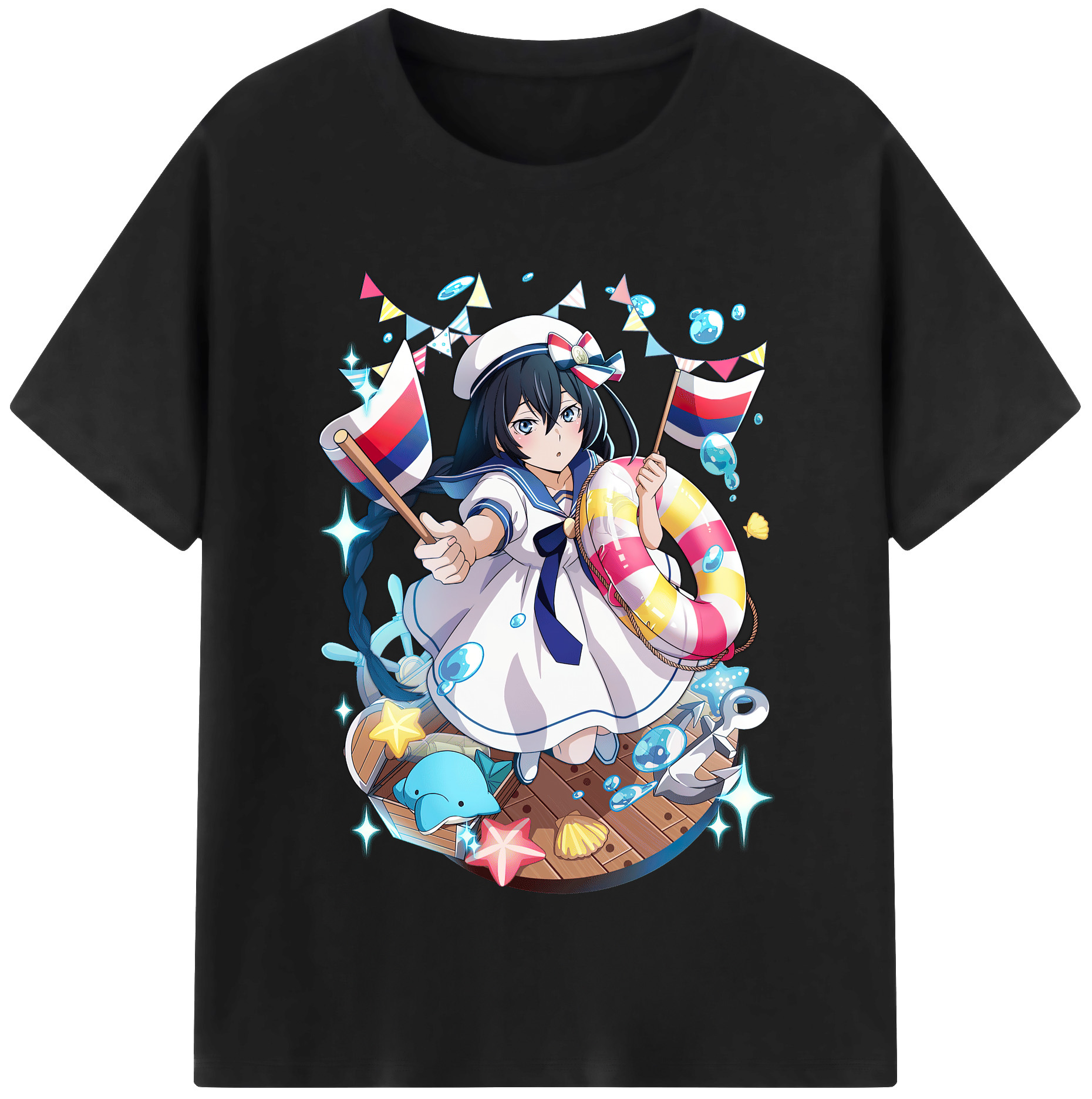 （画像用） 文豪ストレイドッグス Bungo Stray Dogs レディースカジュアルプリントTシャツ（綿100％）