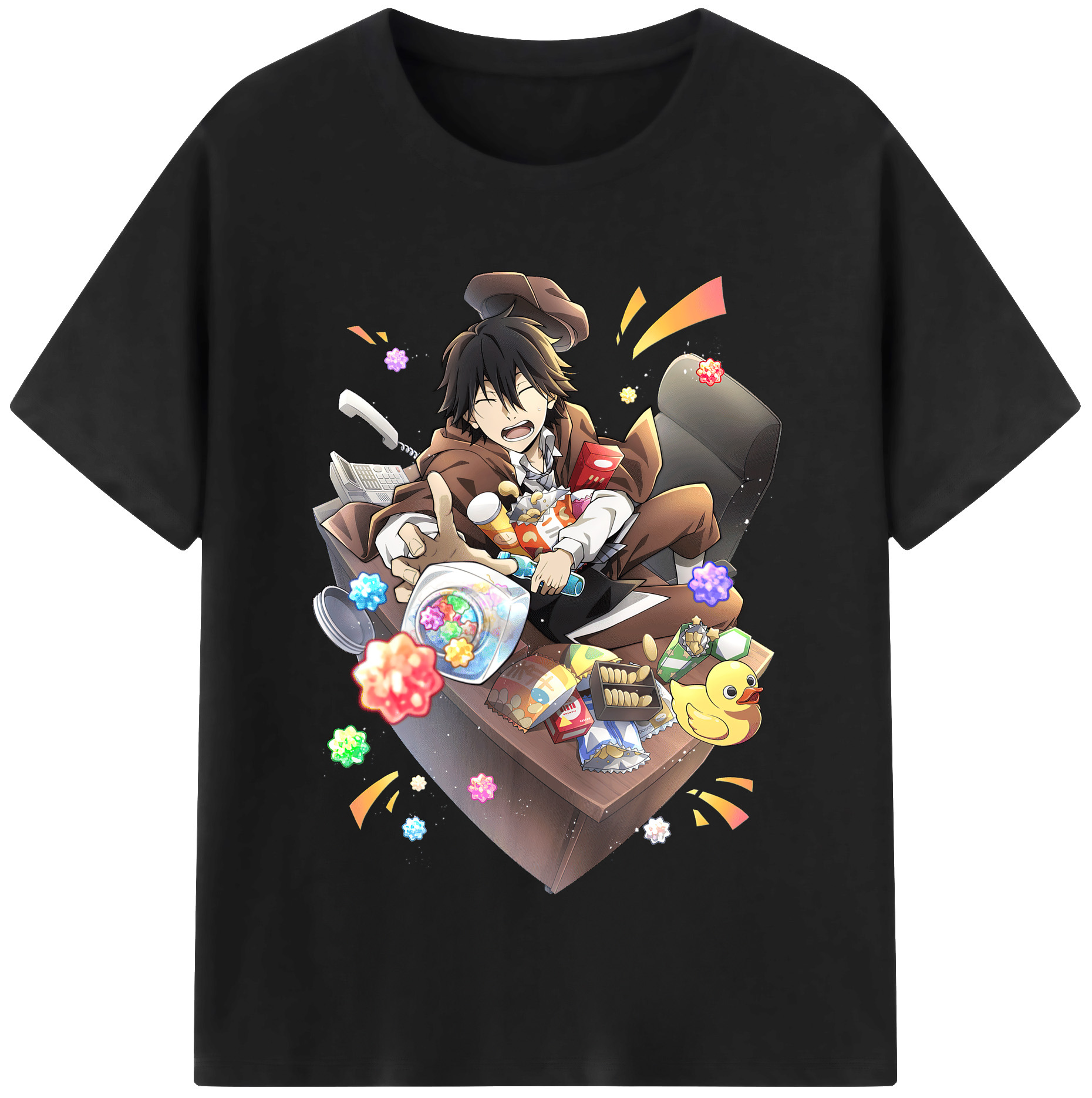 （画像用） 文豪ストレイドッグス Bungo Stray Dogs レディースカジュアルプリントTシャツ（綿100％）