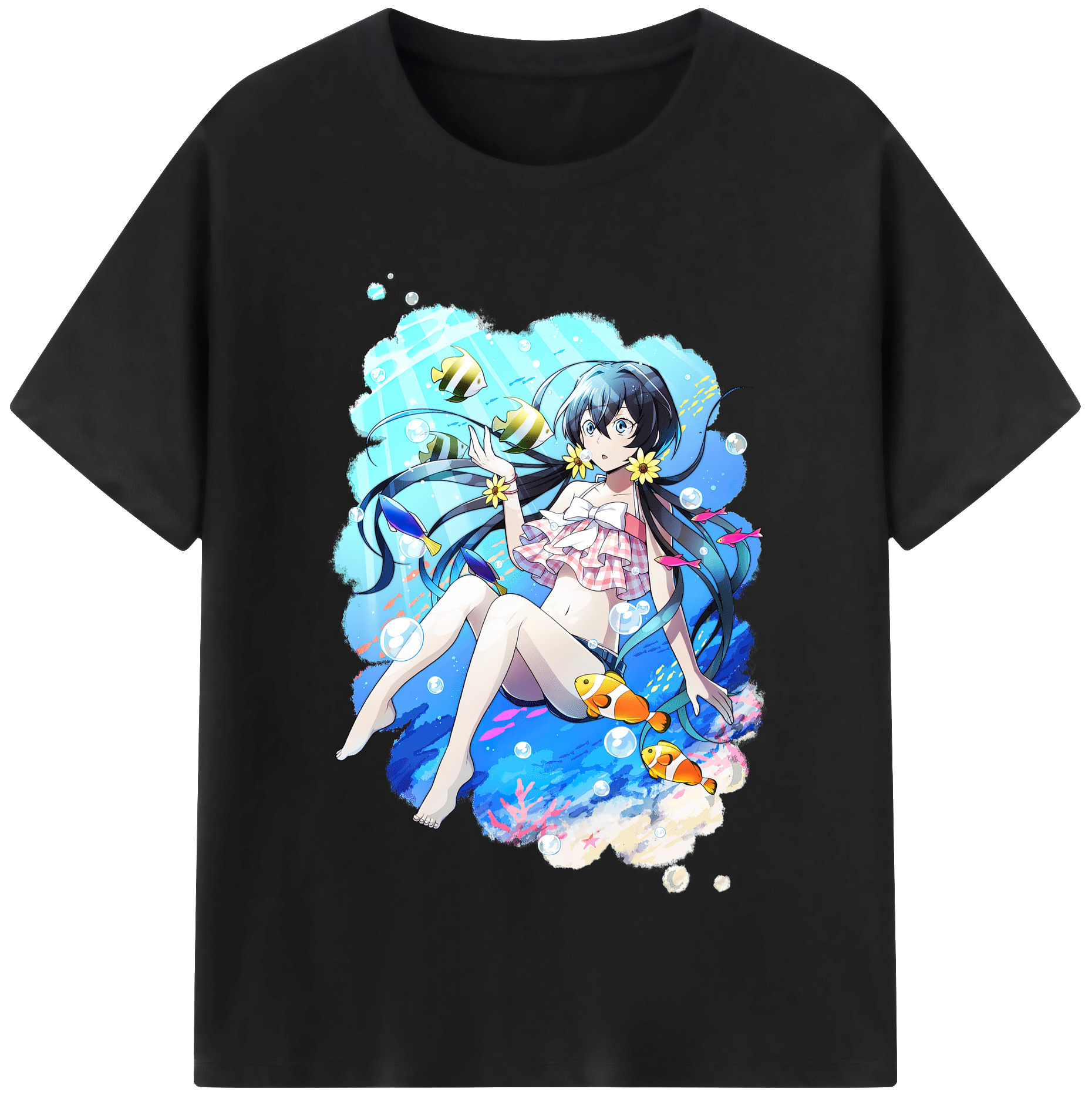 （画像用） 文豪ストレイドッグス Bungo Stray Dogs レディースカジュアルプリントTシャツ（綿100％）