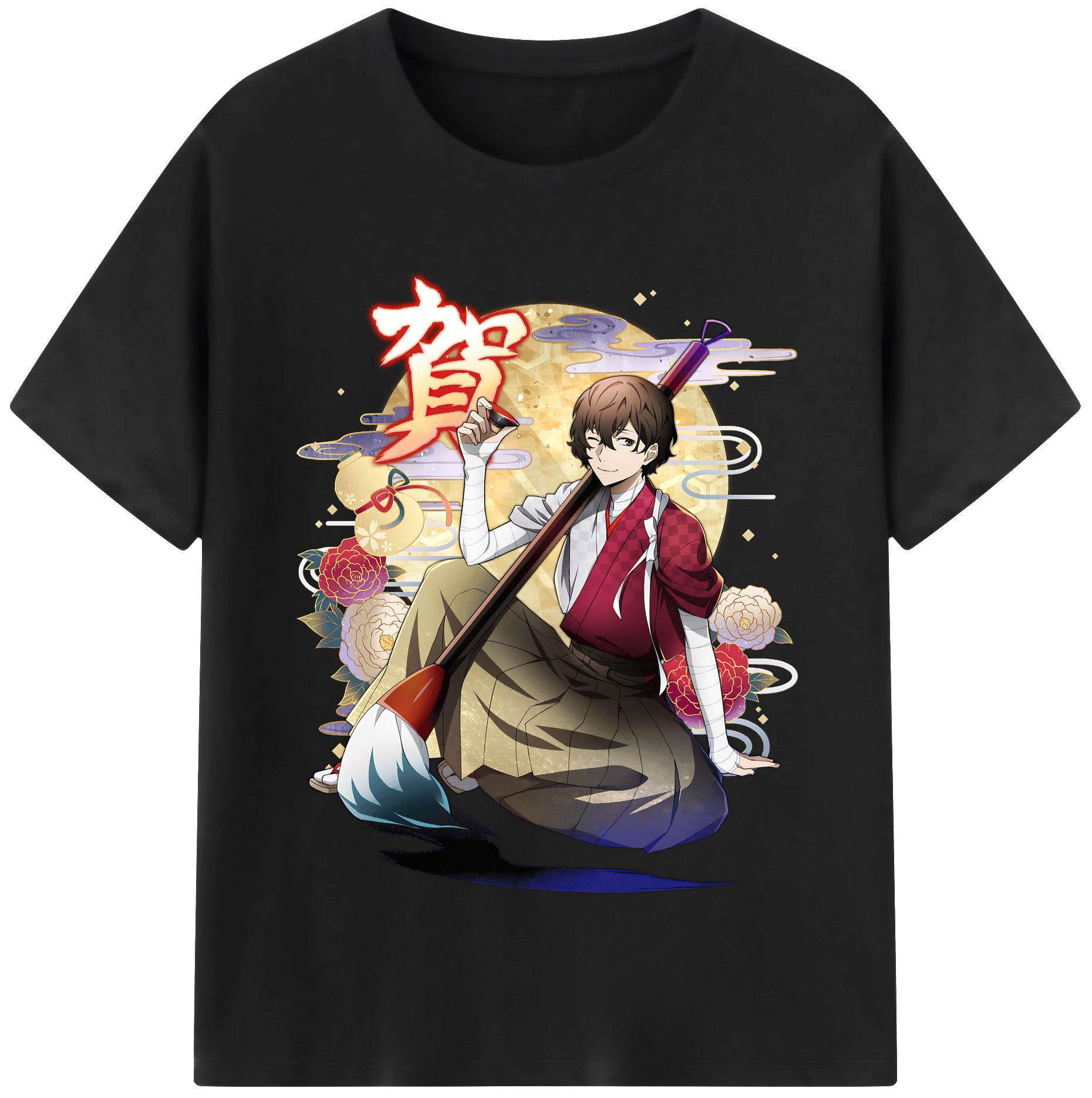 （画像用） 文豪ストレイドッグス Bungo Stray Dogs レディースカジュアルプリントTシャツ（綿100％）