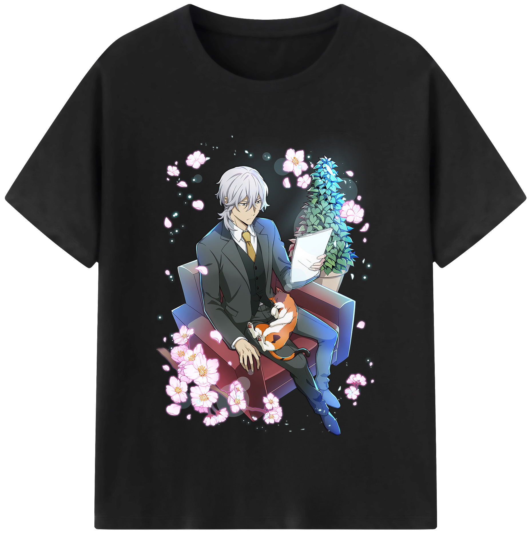 （画像用） 文豪ストレイドッグス Bungo Stray Dogs レディースカジュアルプリントTシャツ（綿100％）