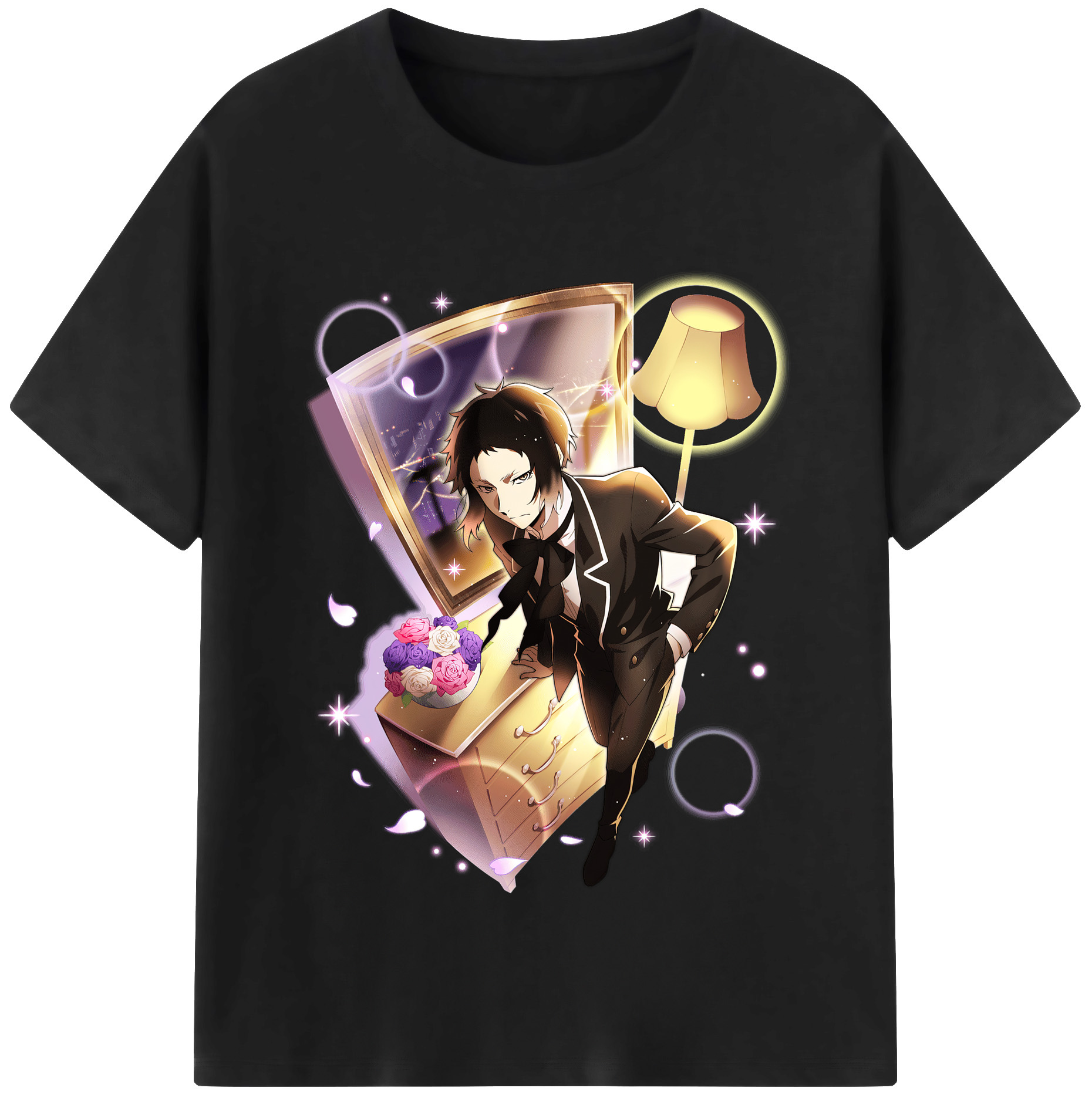 （画像用） 文豪ストレイドッグス Bungo Stray Dogs レディースカジュアルプリントTシャツ（綿100％）