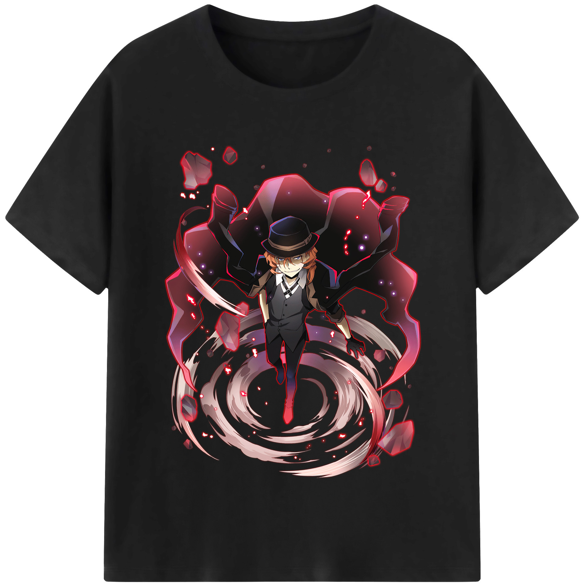 （画像用） 文豪ストレイドッグス Bungo Stray Dogs レディースカジュアルプリントTシャツ（綿100％）