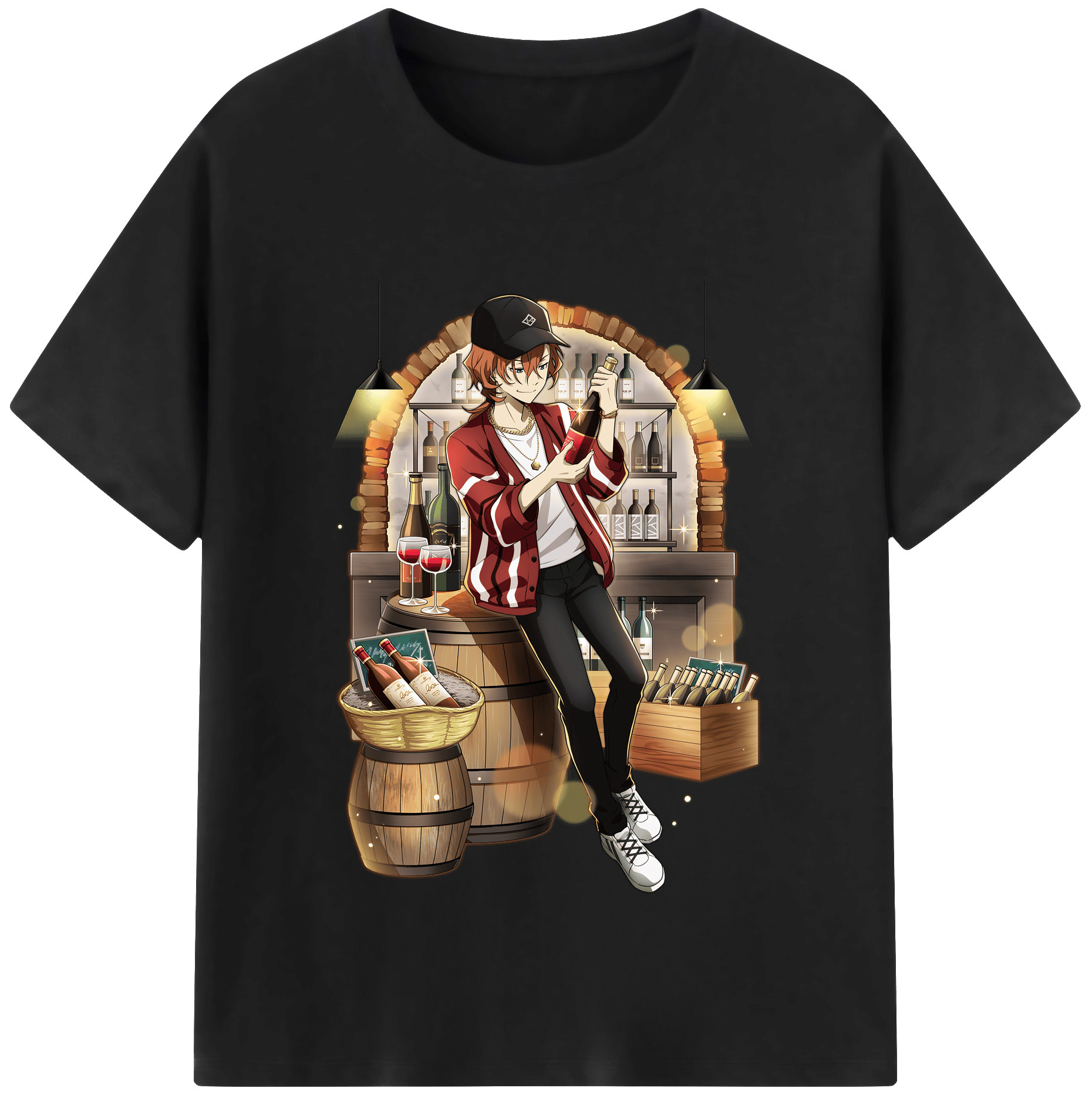 （画像用） 文豪ストレイドッグス Bungo Stray Dogs レディースカジュアルプリントTシャツ（綿100％）