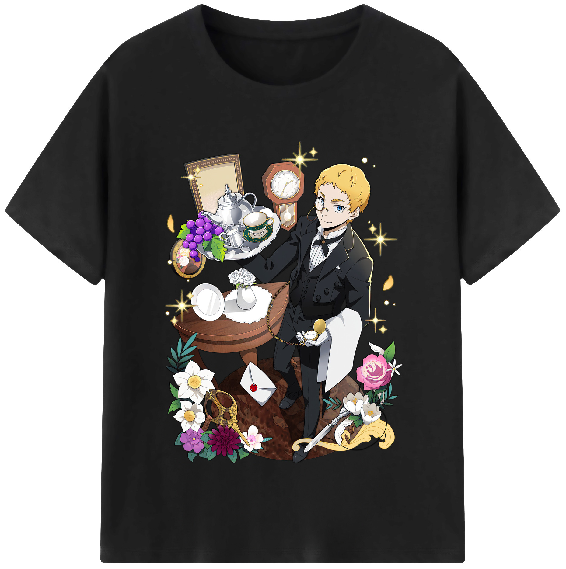 （画像用） 文豪ストレイドッグス Bungo Stray Dogs レディースカジュアルプリントTシャツ（綿100％）