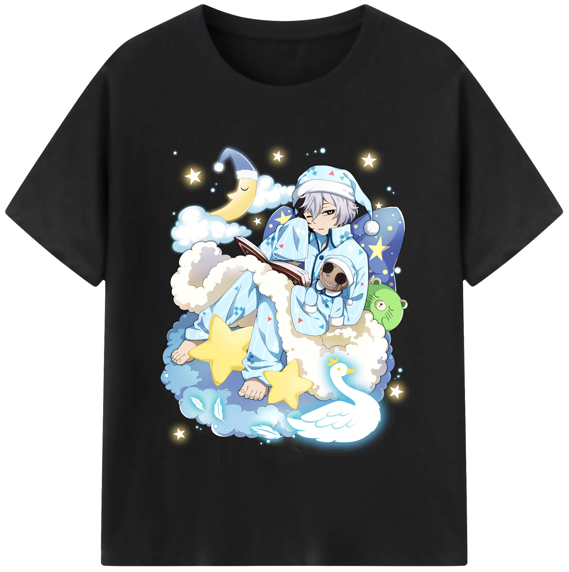 （画像用） 文豪ストレイドッグス Bungo Stray Dogs レディースカジュアルプリントTシャツ（綿100％）