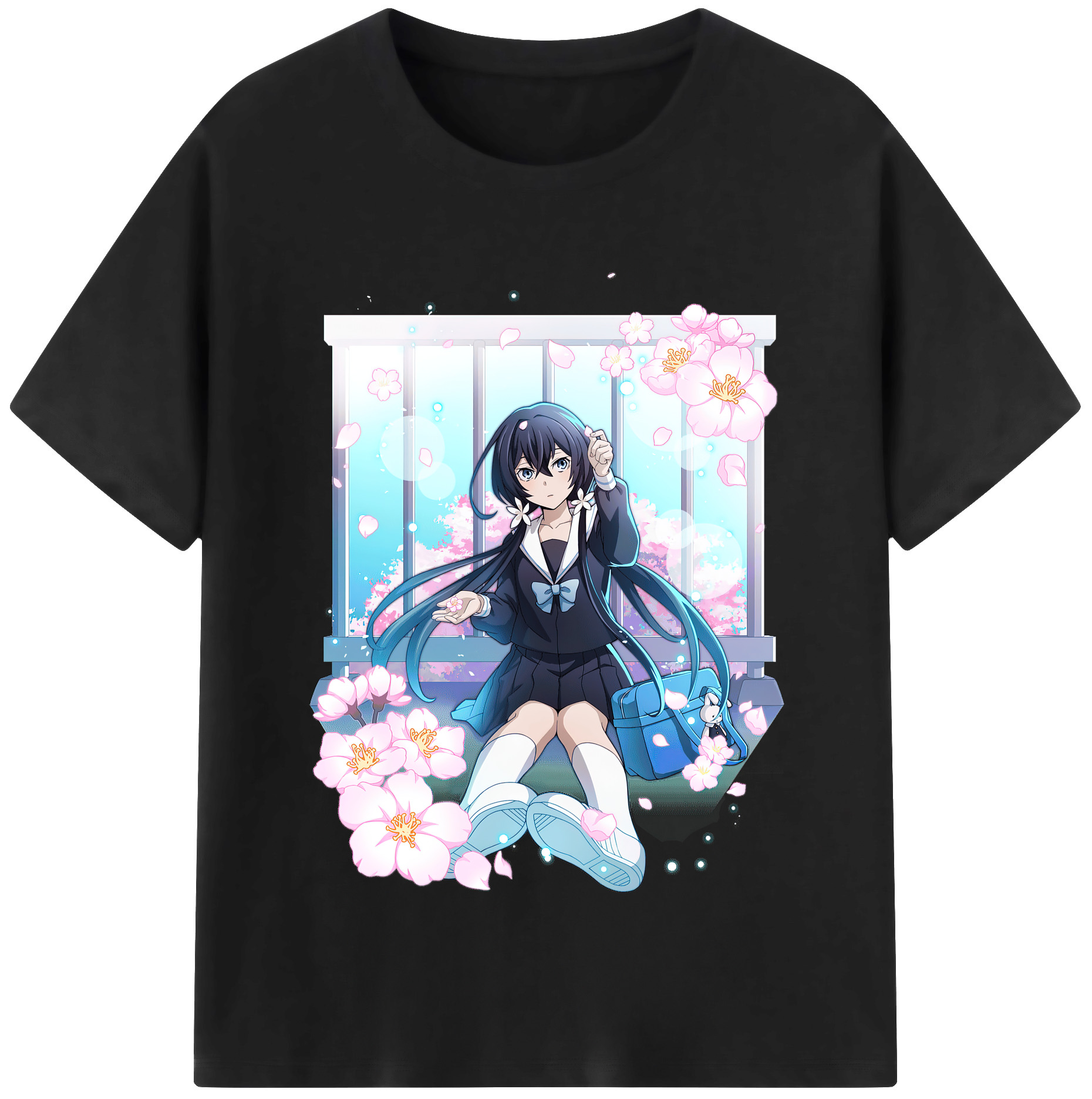 （画像用） 文豪ストレイドッグス Bungo Stray Dogs レディースカジュアルプリントTシャツ（綿100％）