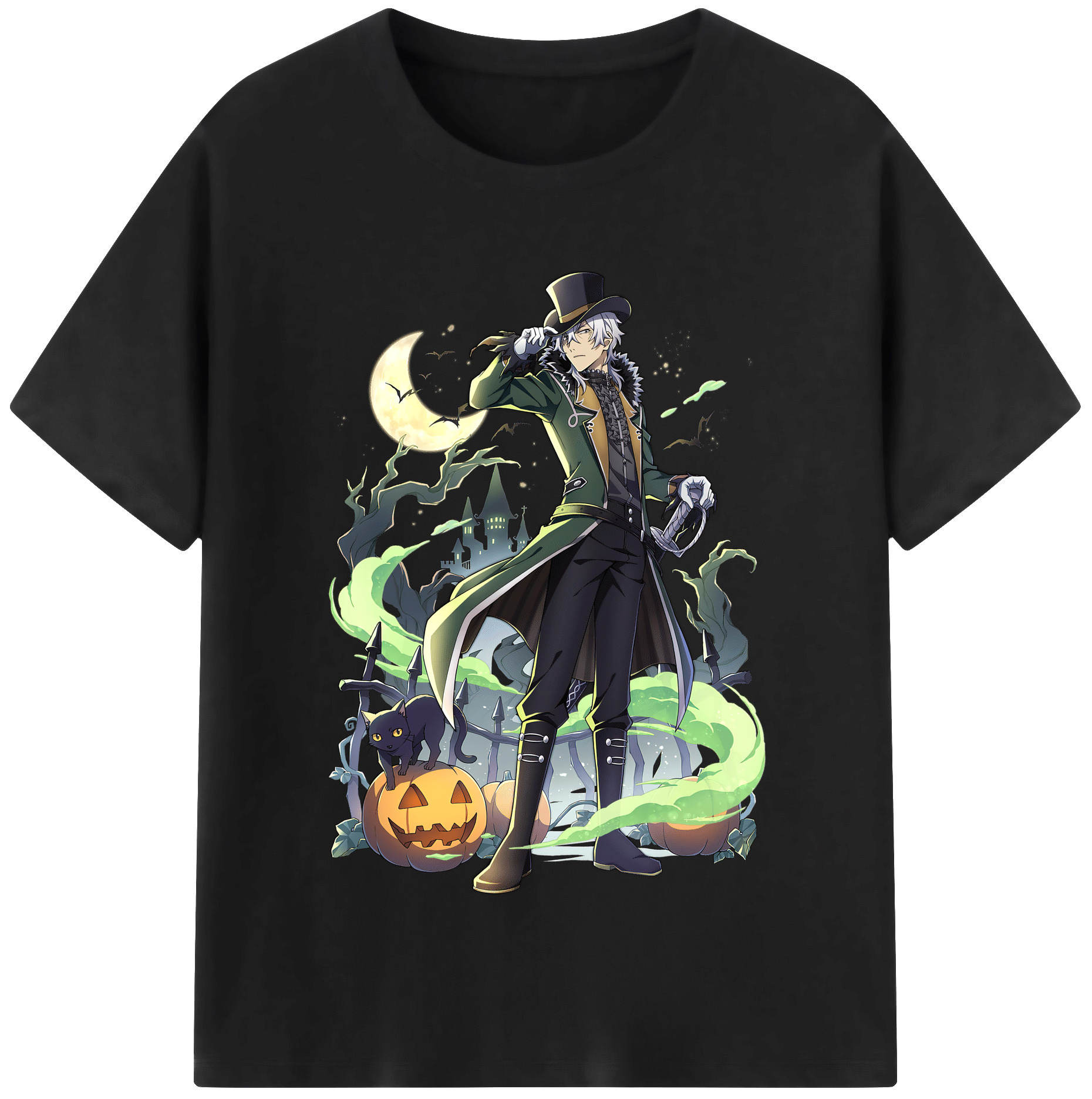 （画像用） 文豪ストレイドッグス Bungo Stray Dogs レディースカジュアルプリントTシャツ（綿100％）
