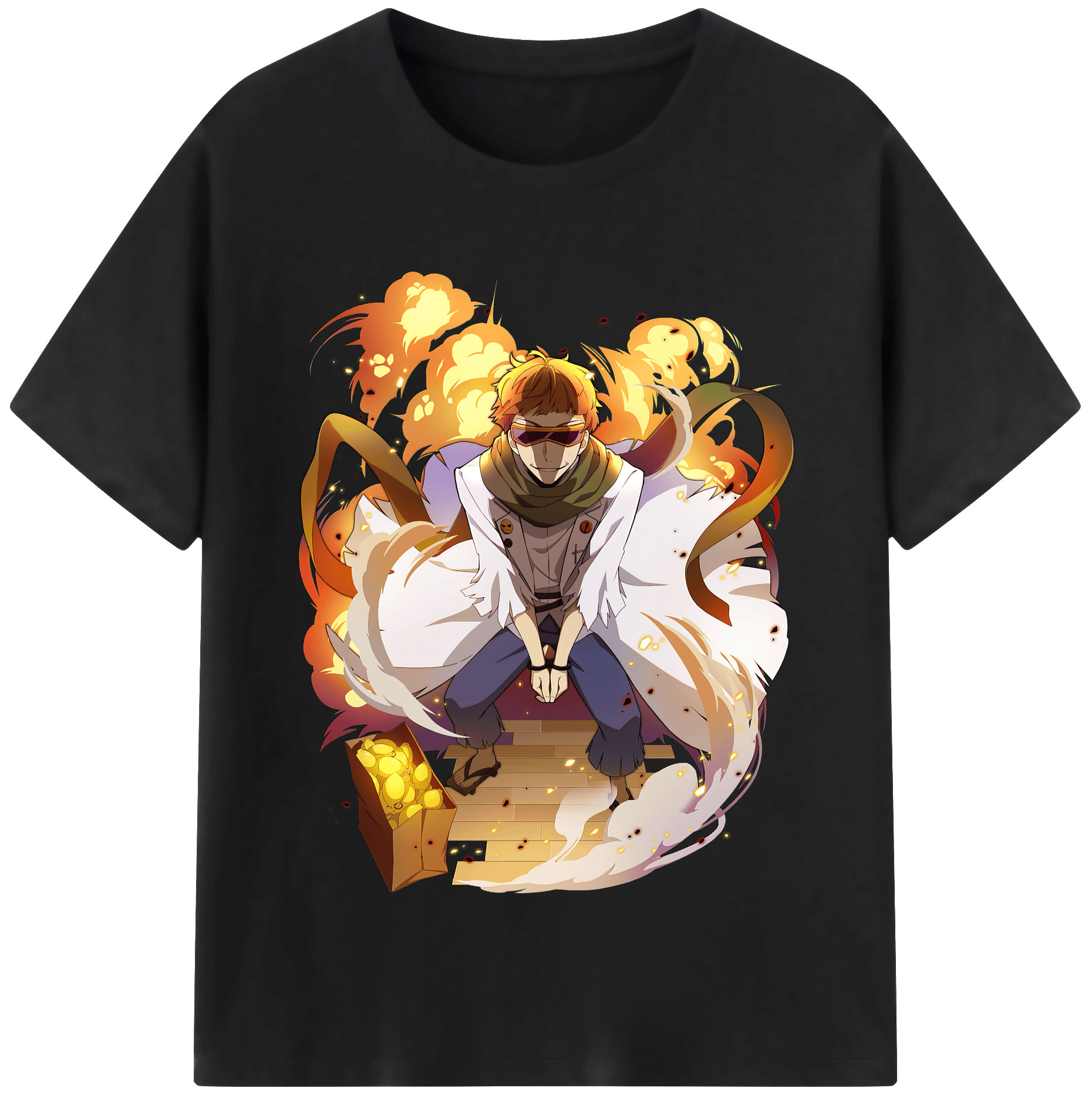 （画像用） 文豪ストレイドッグス Bungo Stray Dogs レディースカジュアルプリントTシャツ（綿100％）