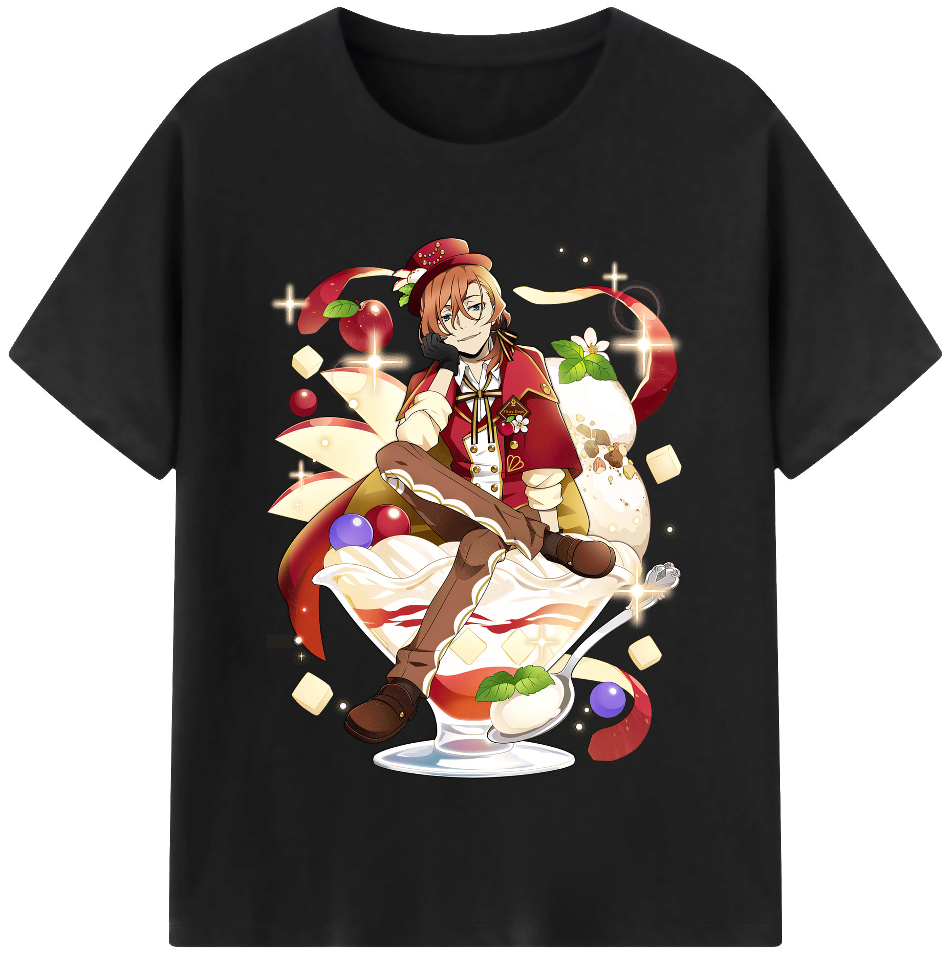 （画像用） 文豪ストレイドッグス Bungo Stray Dogs レディースカジュアルプリントTシャツ（綿100％）