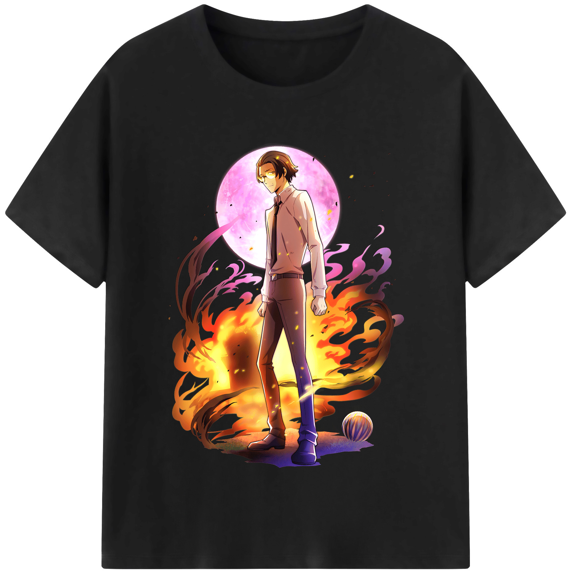 （画像用） 文豪ストレイドッグス Bungo Stray Dogs レディースカジュアルプリントTシャツ（綿100％）