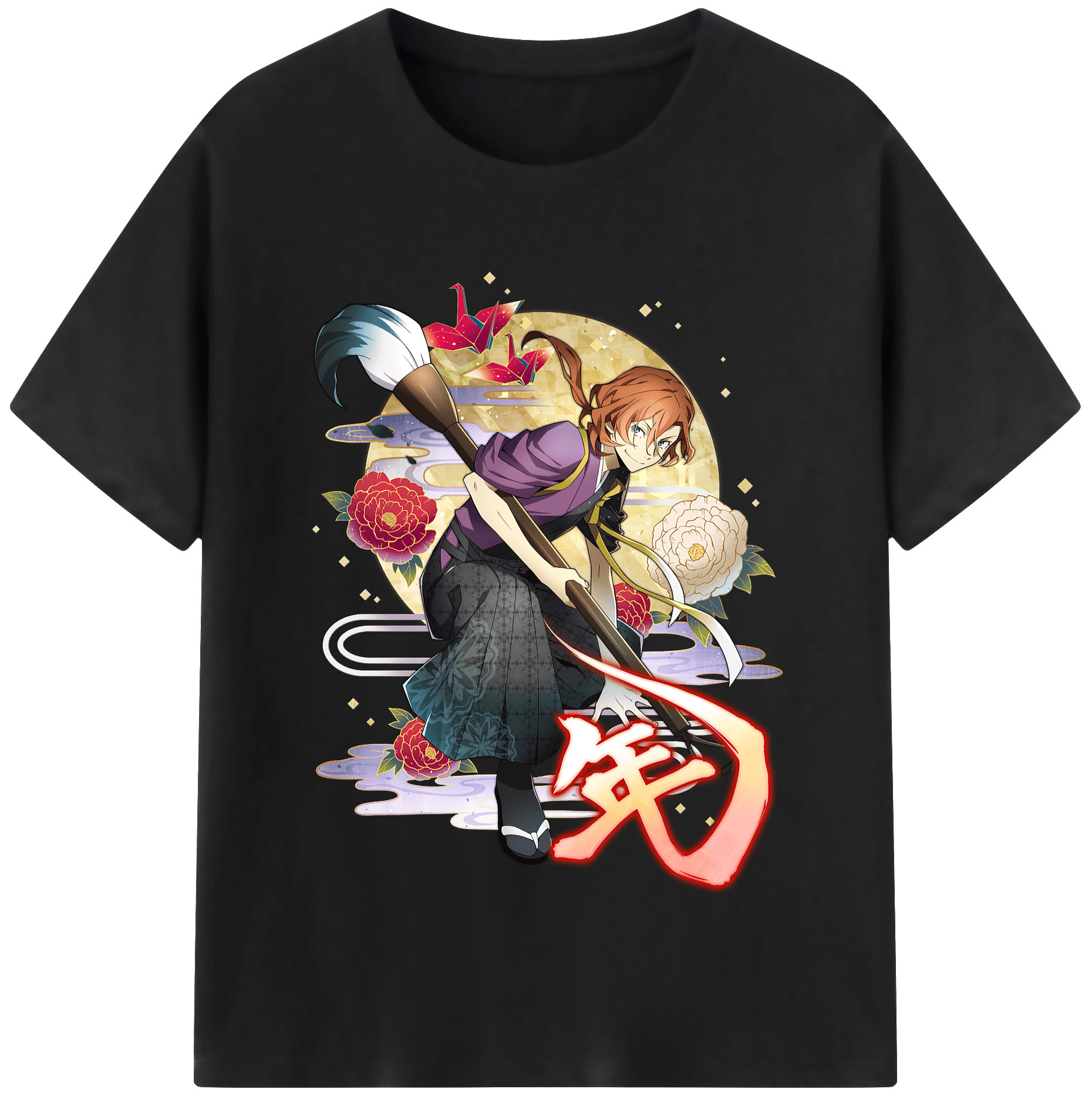（画像用） 文豪ストレイドッグス Bungo Stray Dogs レディースカジュアルプリントTシャツ（綿100％）