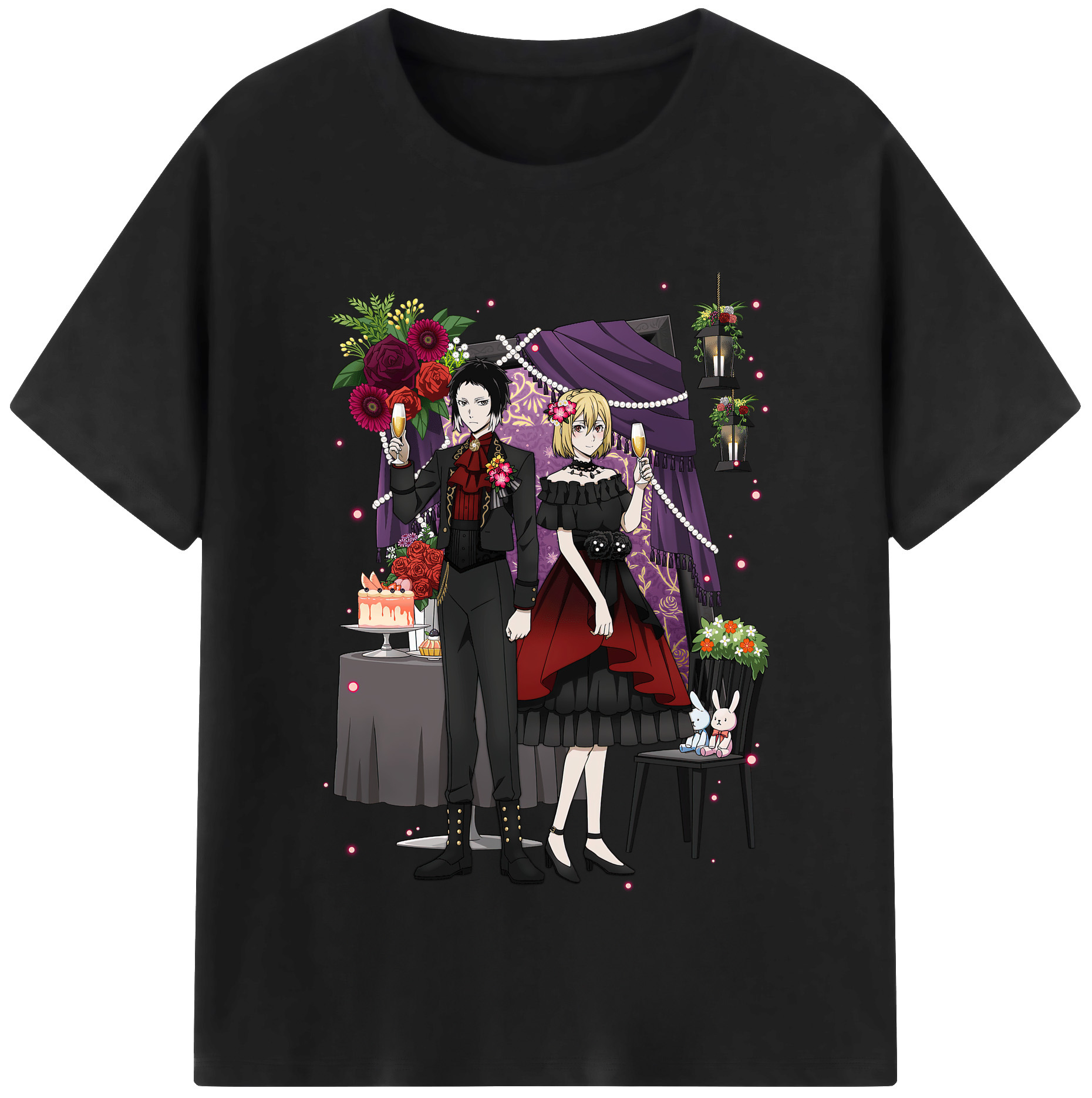 （画像用） 文豪ストレイドッグス Bungo Stray Dogs レディースカジュアルプリントTシャツ（綿100％）