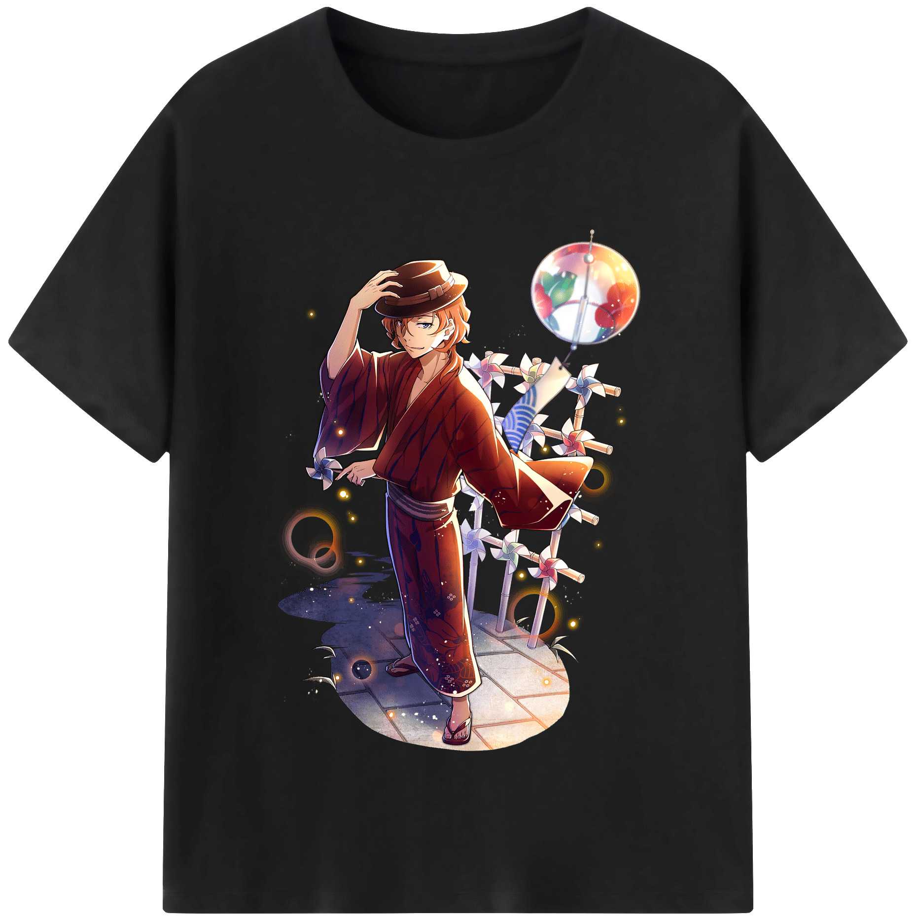 （画像用） 文豪ストレイドッグス Bungo Stray Dogs レディースカジュアルプリントTシャツ（綿100％）
