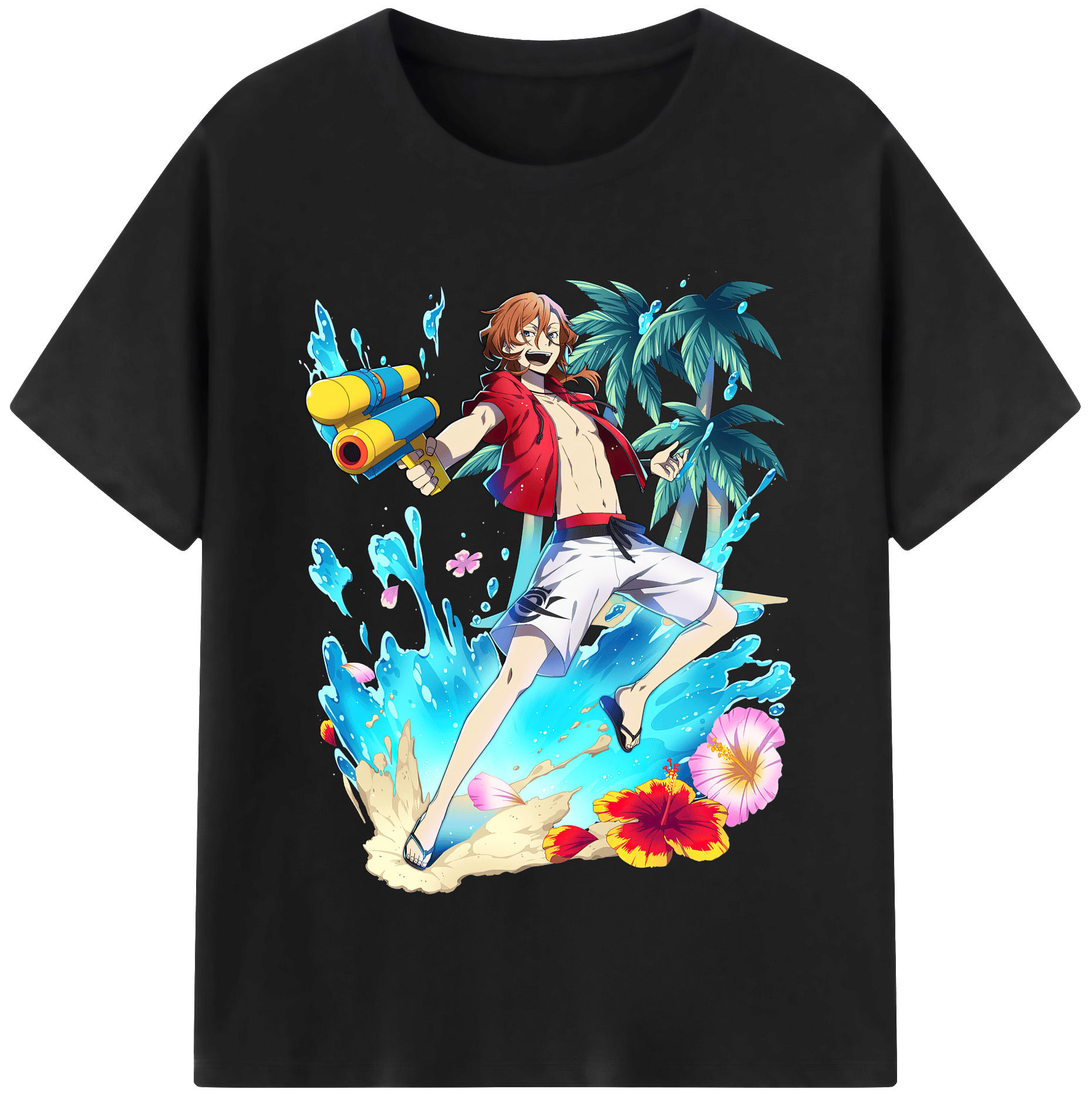 （画像用） 文豪ストレイドッグス Bungo Stray Dogs レディースカジュアルプリントTシャツ（綿100％）