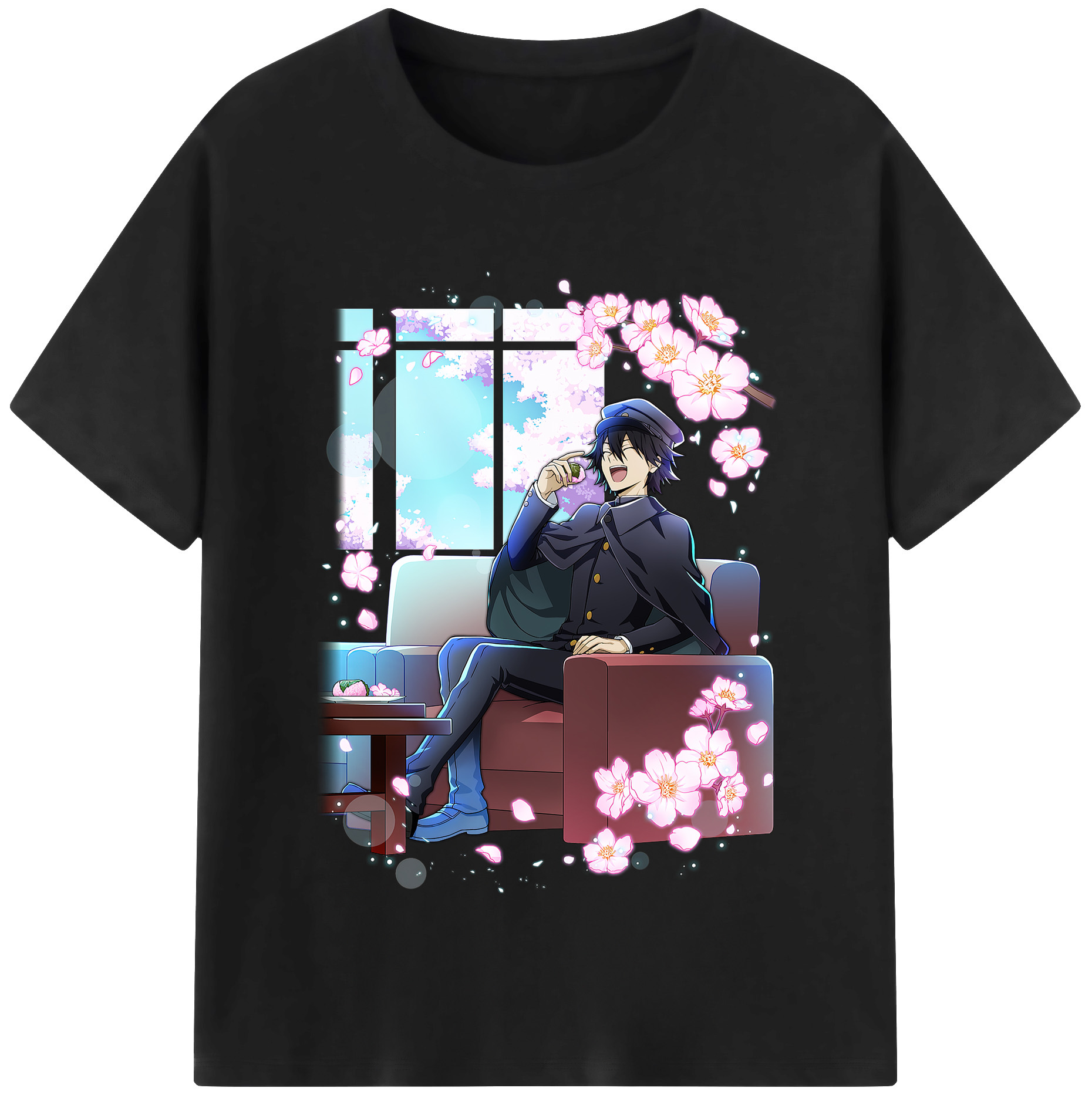 （画像用） 文豪ストレイドッグス Bungo Stray Dogs レディースカジュアルプリントTシャツ（綿100％）