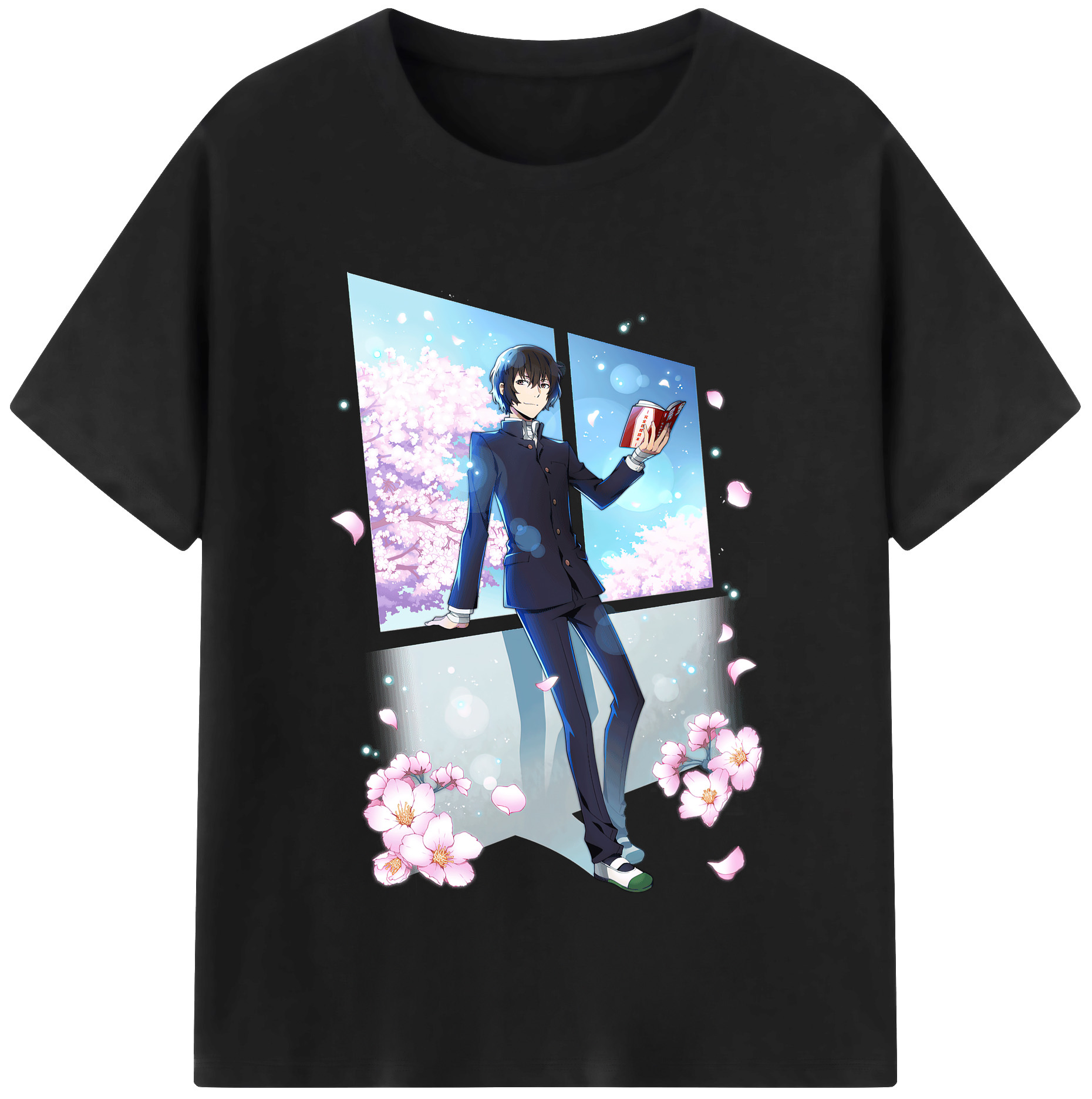 （画像用） 文豪ストレイドッグス Bungo Stray Dogs レディースカジュアルプリントTシャツ（綿100％）
