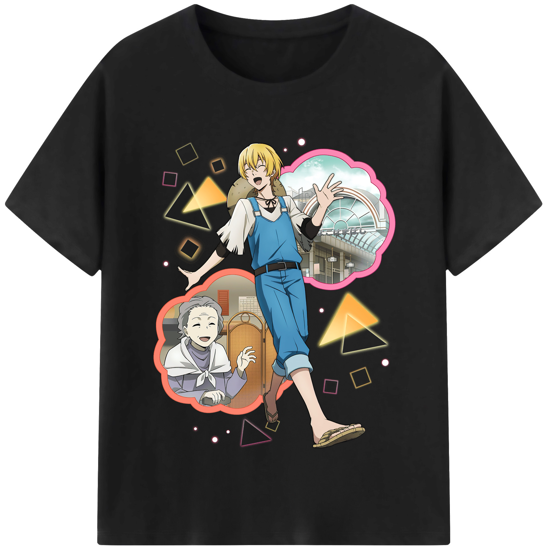 （画像用） 文豪ストレイドッグス Bungo Stray Dogs レディースカジュアルプリントTシャツ（綿100％）