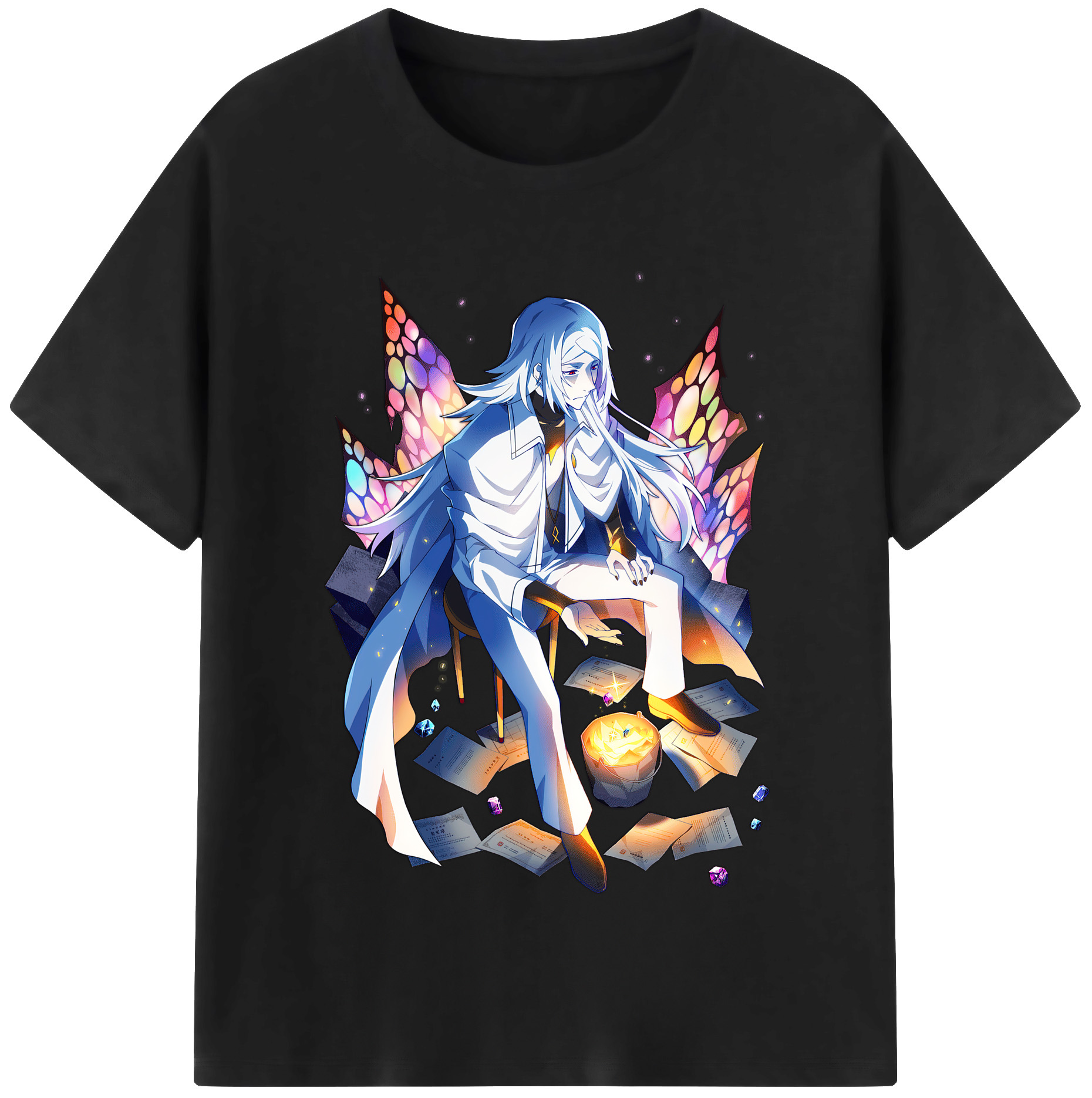 （画像用） 文豪ストレイドッグス Bungo Stray Dogs レディースカジュアルプリントTシャツ（綿100％）