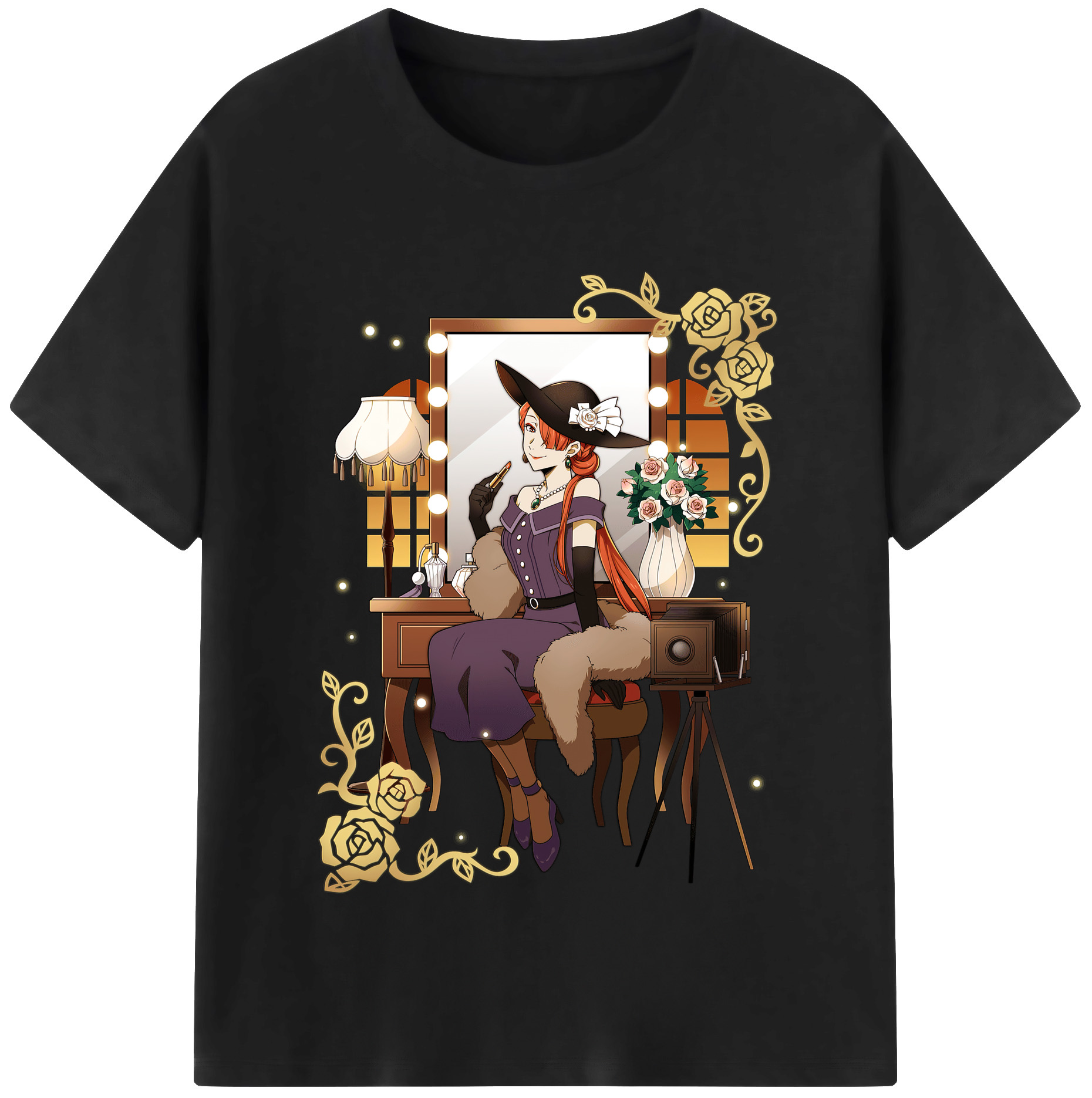 （画像用） 文豪ストレイドッグス Bungo Stray Dogs レディースカジュアルプリントTシャツ（綿100％）