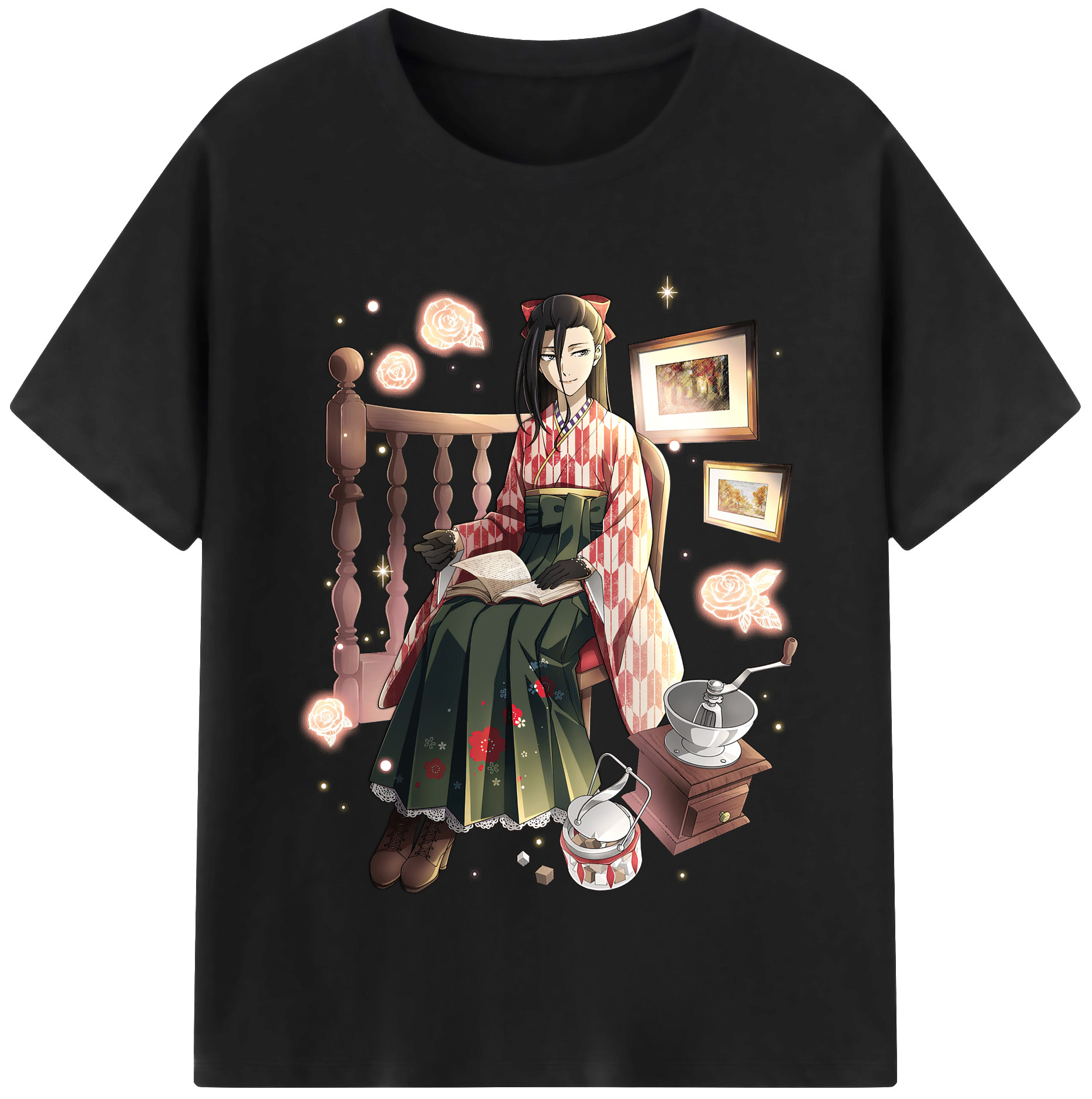 （画像用） 文豪ストレイドッグス Bungo Stray Dogs レディースカジュアルプリントTシャツ（綿100％）