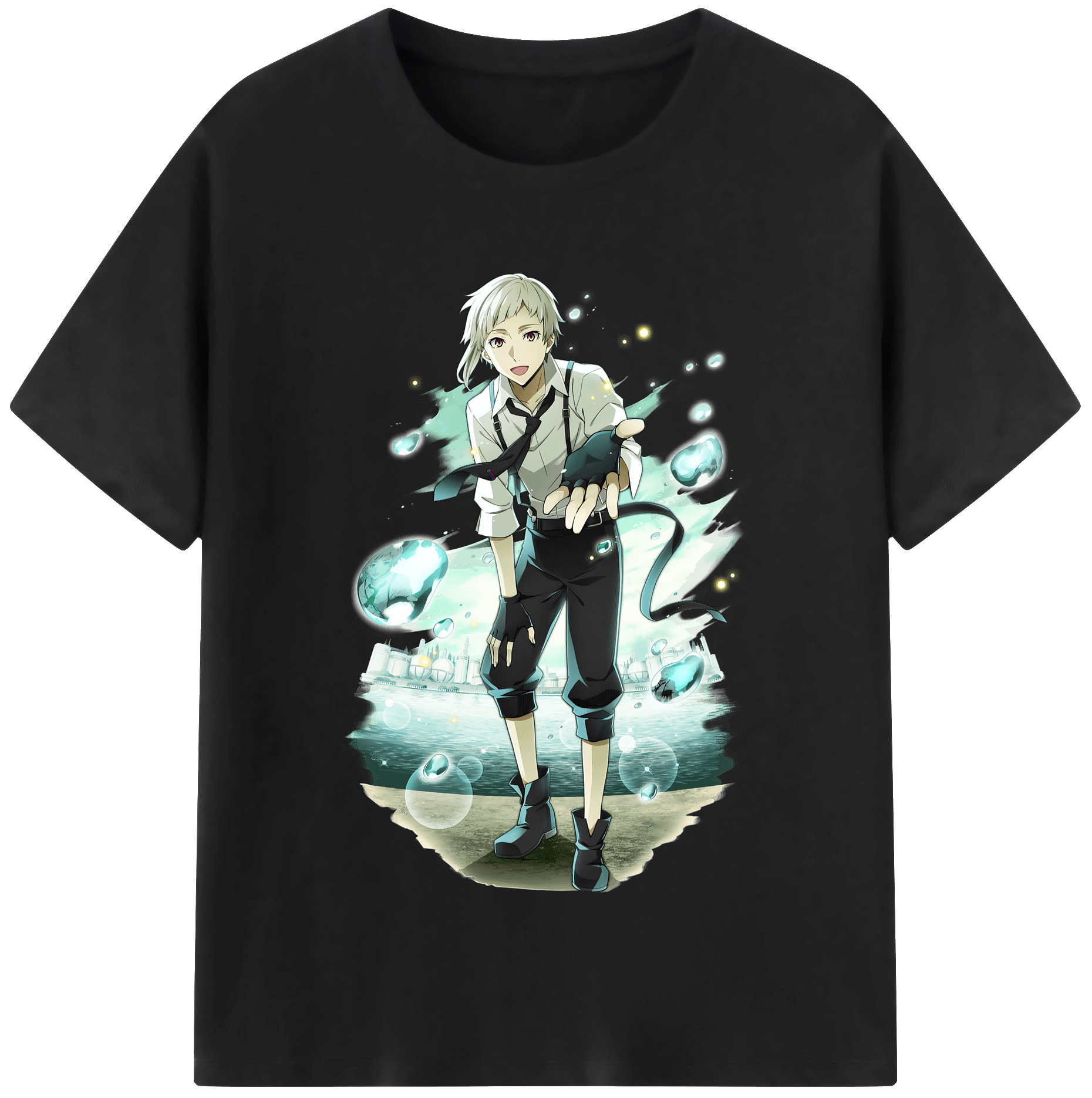 （画像用） 文豪ストレイドッグス Bungo Stray Dogs レディースカジュアルプリントTシャツ（綿100％）