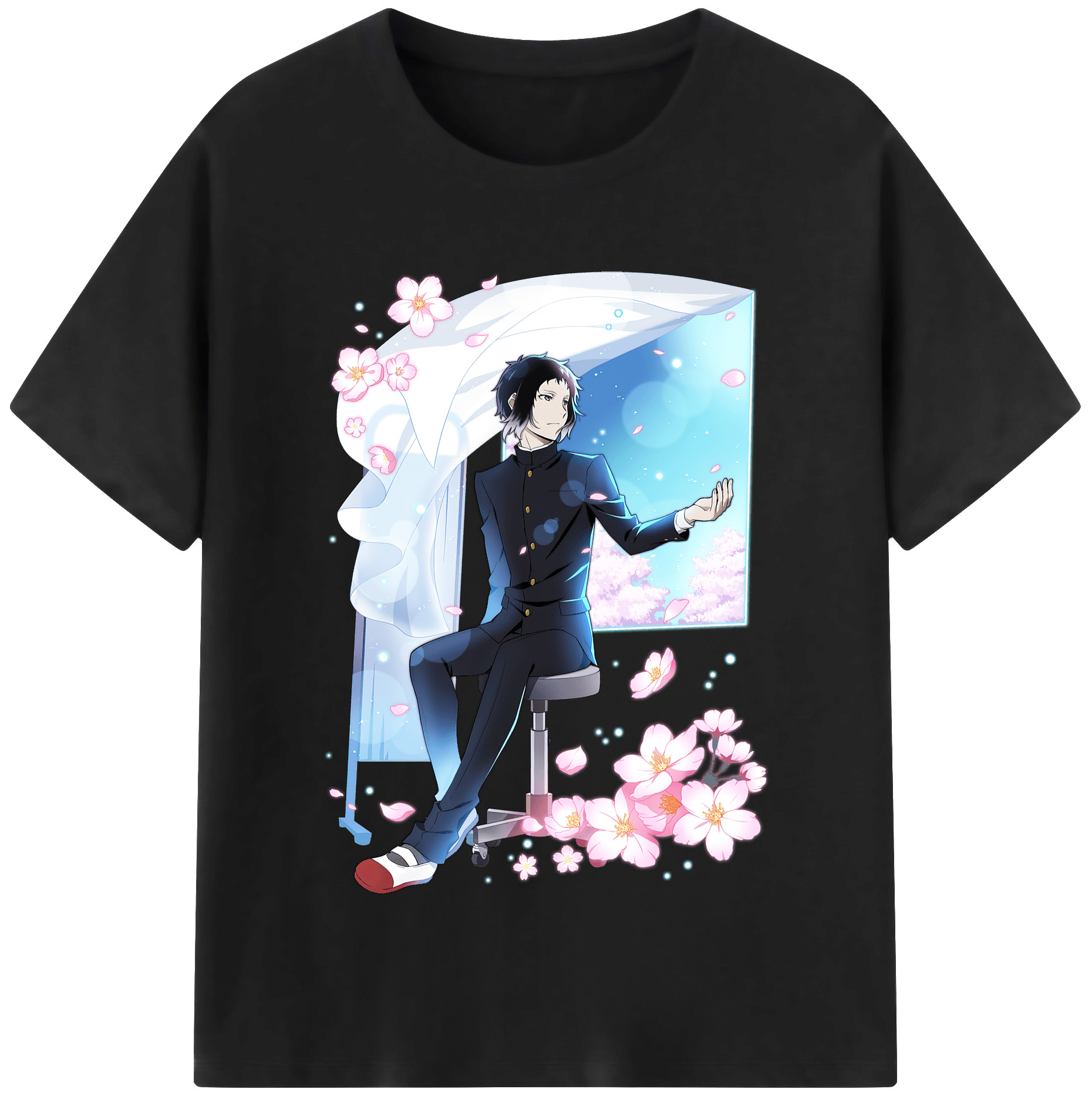（画像用） 文豪ストレイドッグス Bungo Stray Dogs レディースカジュアルプリントTシャツ（綿100％）