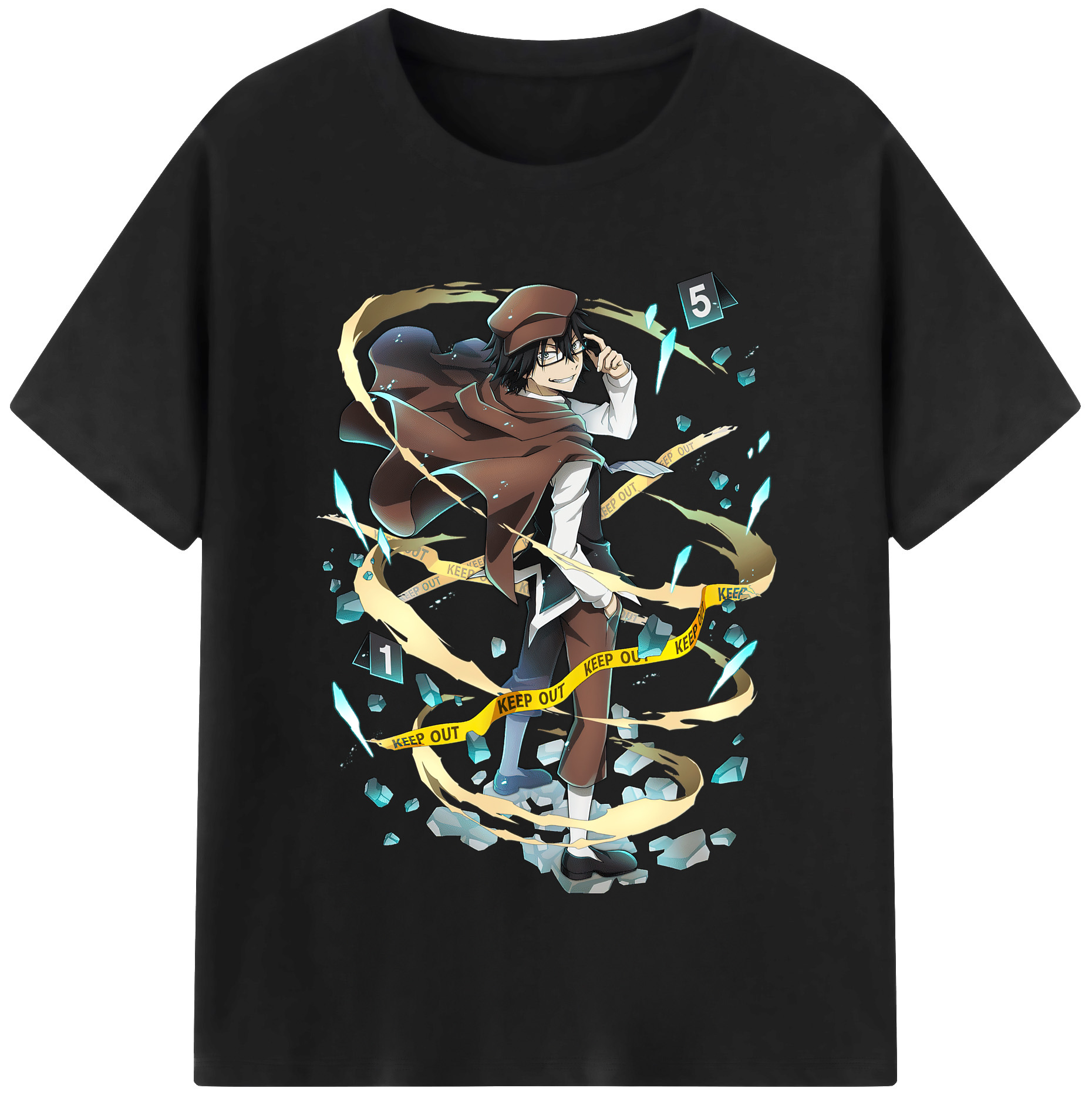 （画像用） 文豪ストレイドッグス Bungo Stray Dogs レディースカジュアルプリントTシャツ（綿100％）