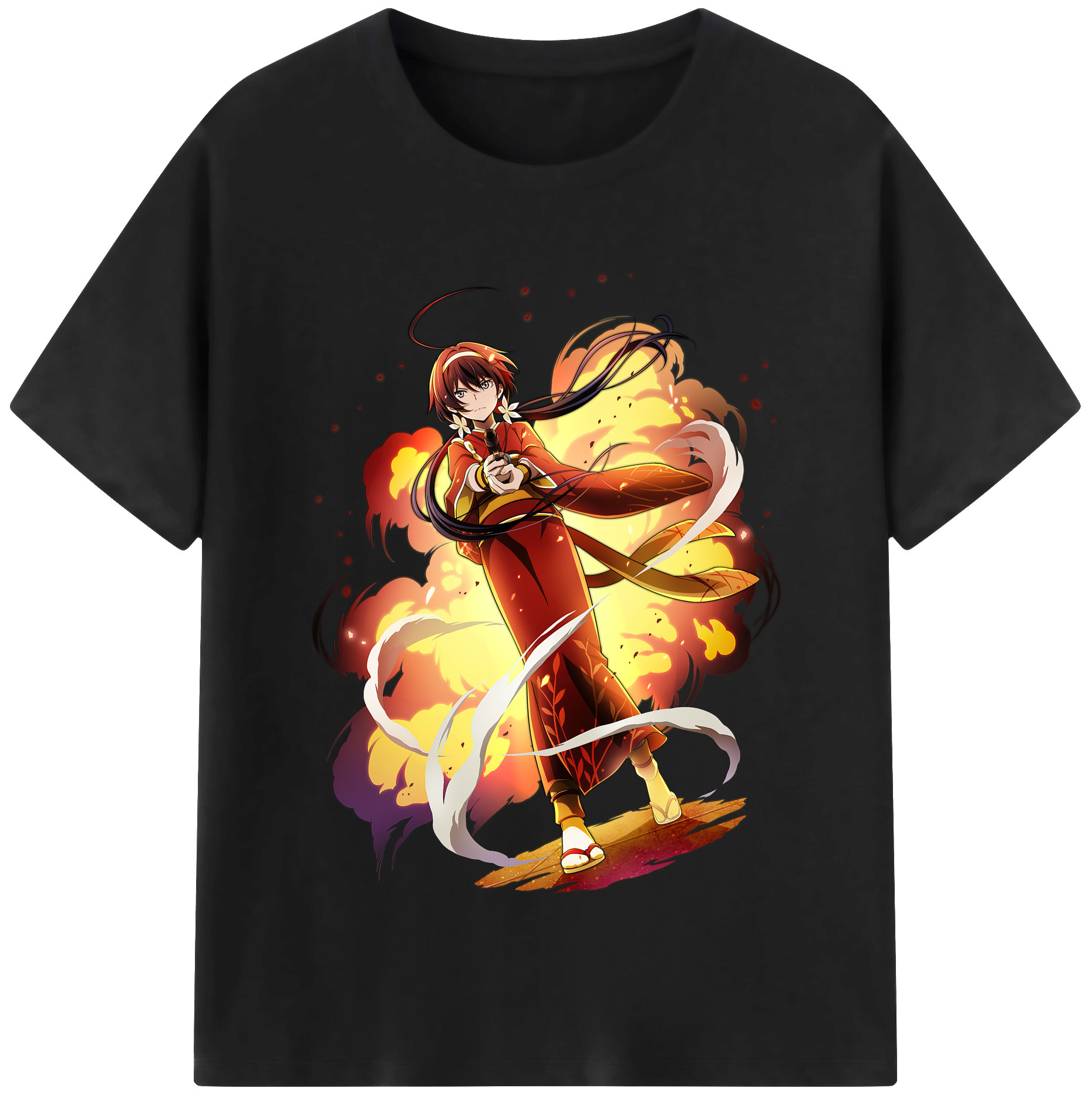 （画像用） 文豪ストレイドッグス Bungo Stray Dogs レディースカジュアルプリントTシャツ（綿100％）