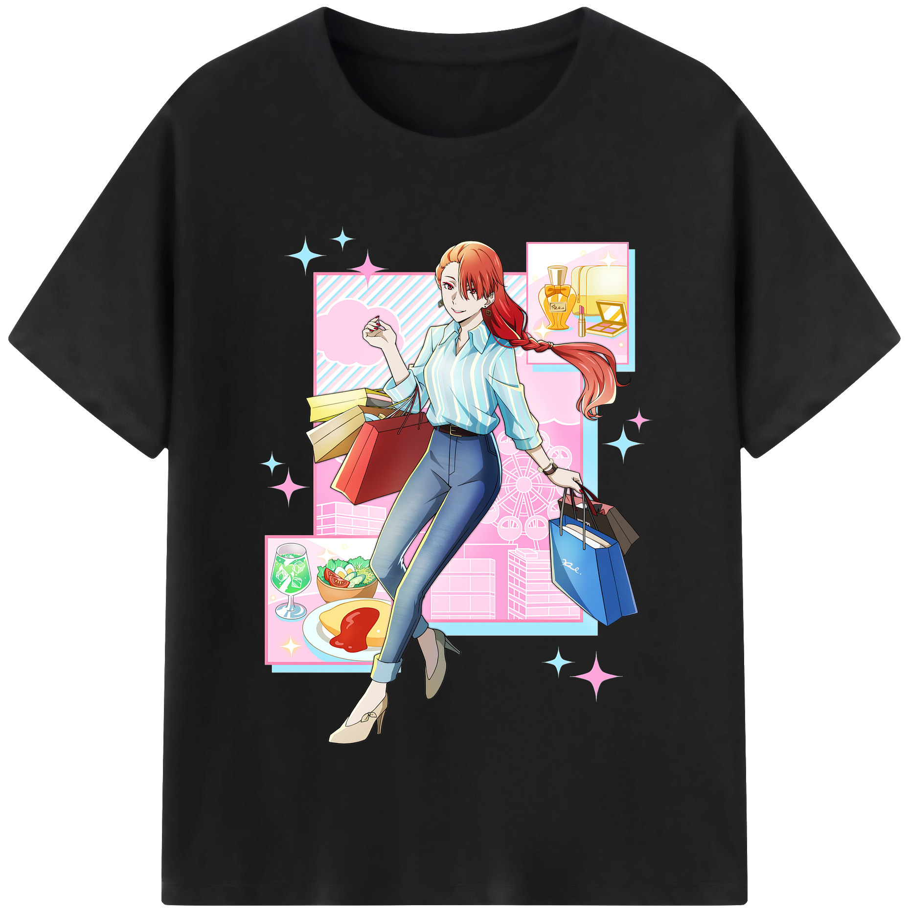 （画像用） 文豪ストレイドッグス Bungo Stray Dogs レディースカジュアルプリントTシャツ（綿100％）
