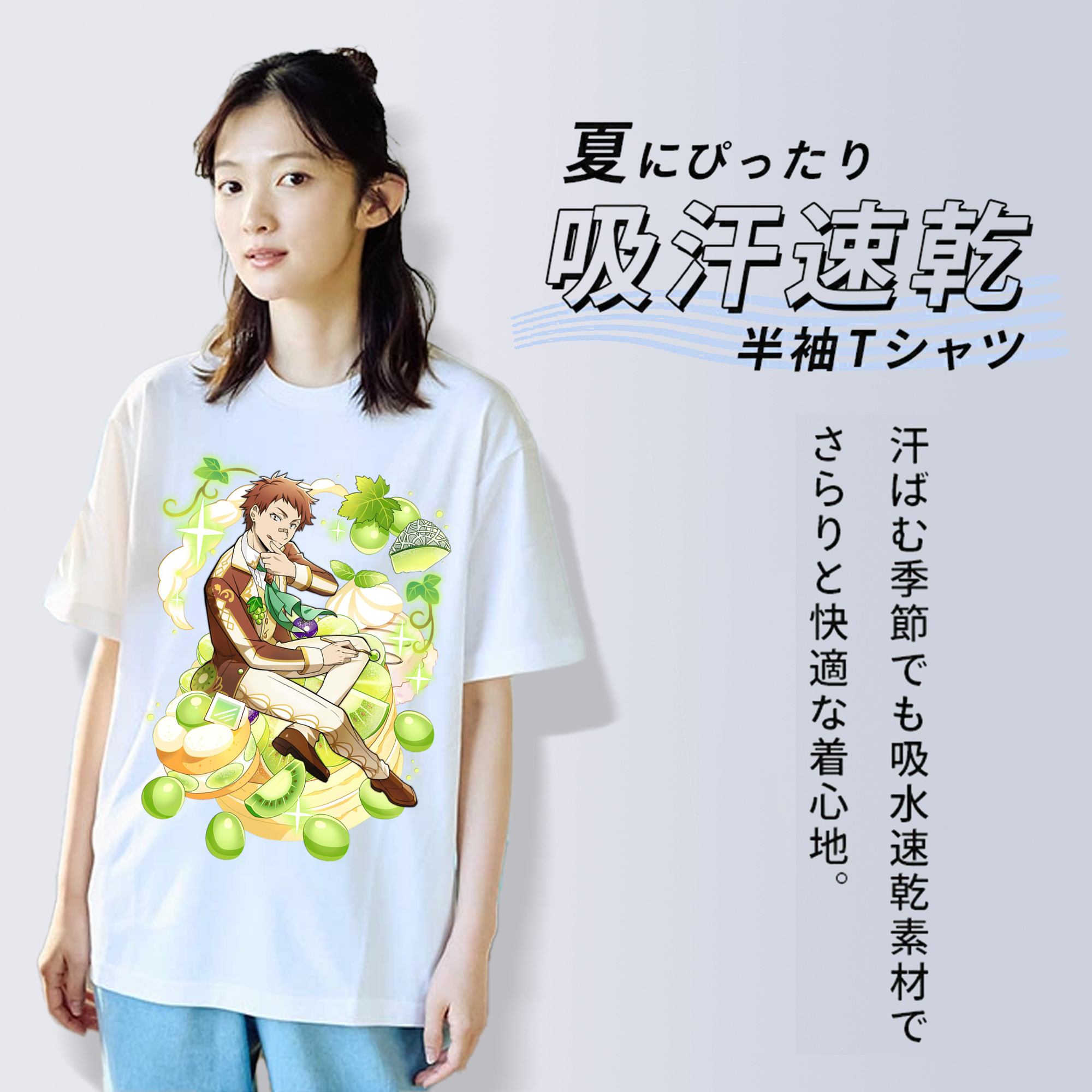 文豪ストレイドッグス Bungo Stray Dogs レディースカジュアルプリントTシャツ（綿100％）